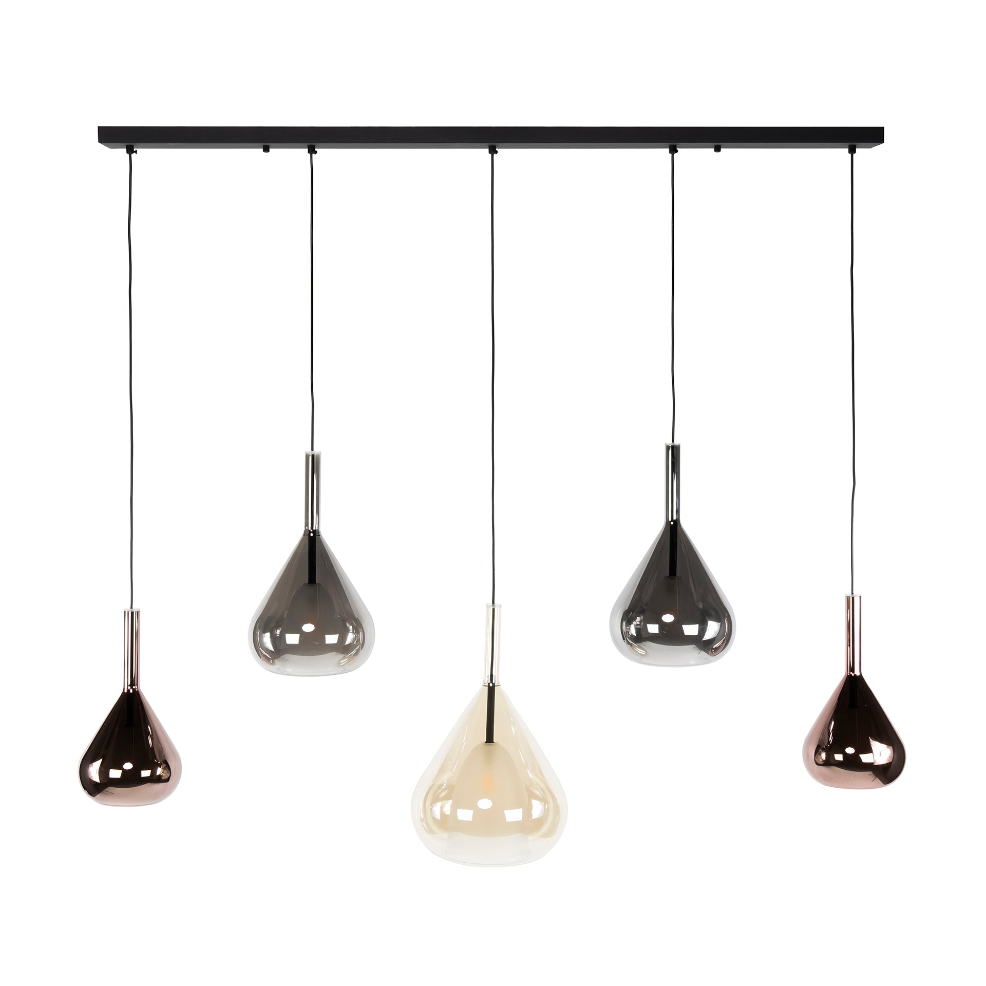 Hanglamp Wings 5-lichts / Zwart – afbeelding 7