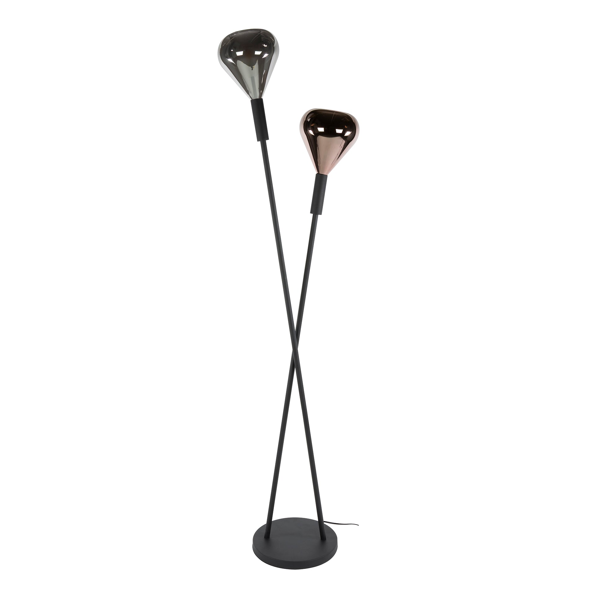 Vloerlamp Wings 2-lichts / Zwart – afbeelding 3