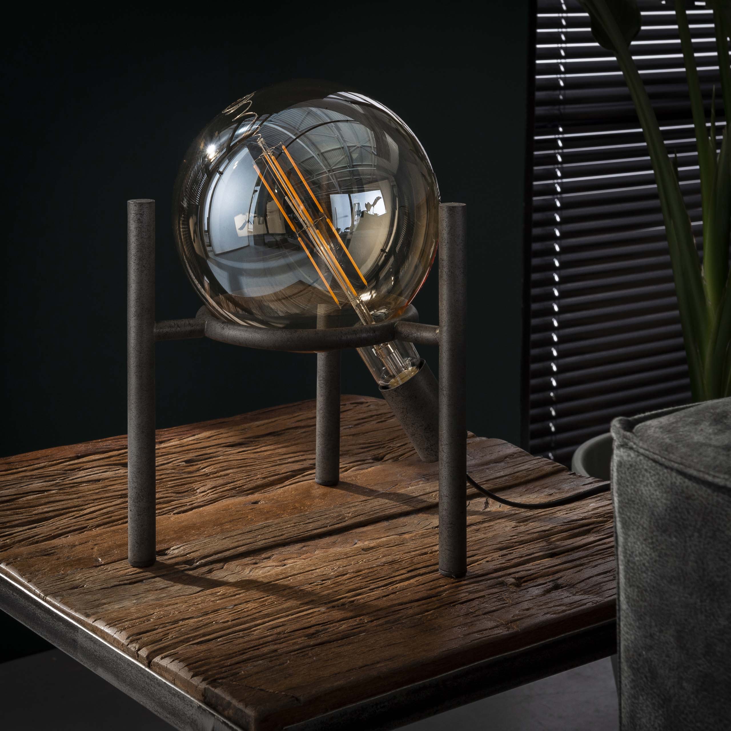 Tafellamp Saturn Ø20cm lichtbron 1-lichts / Oud zilver – afbeelding 2