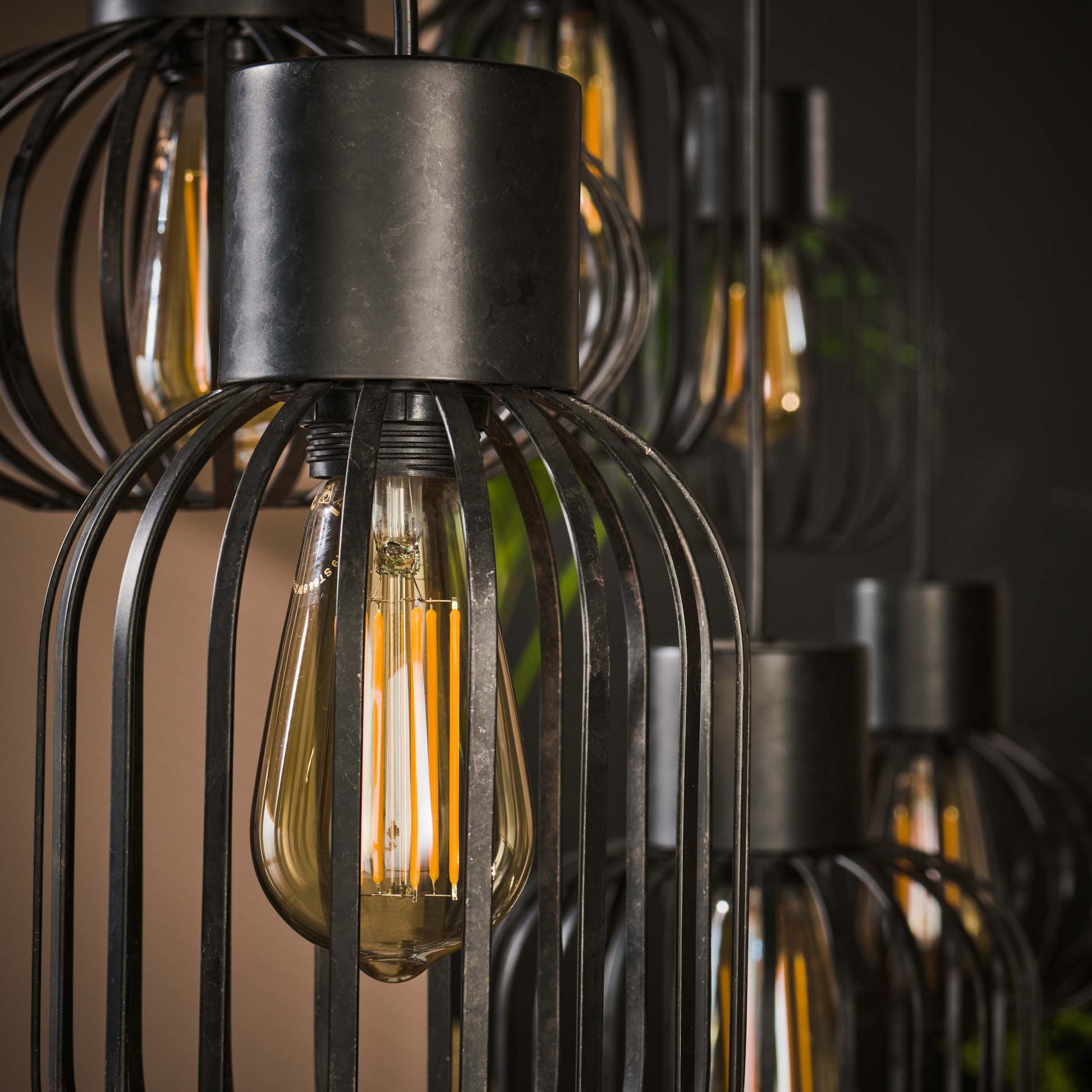 Hanglamp Mix Metal 3+3-lichts / Charcoal – afbeelding 4