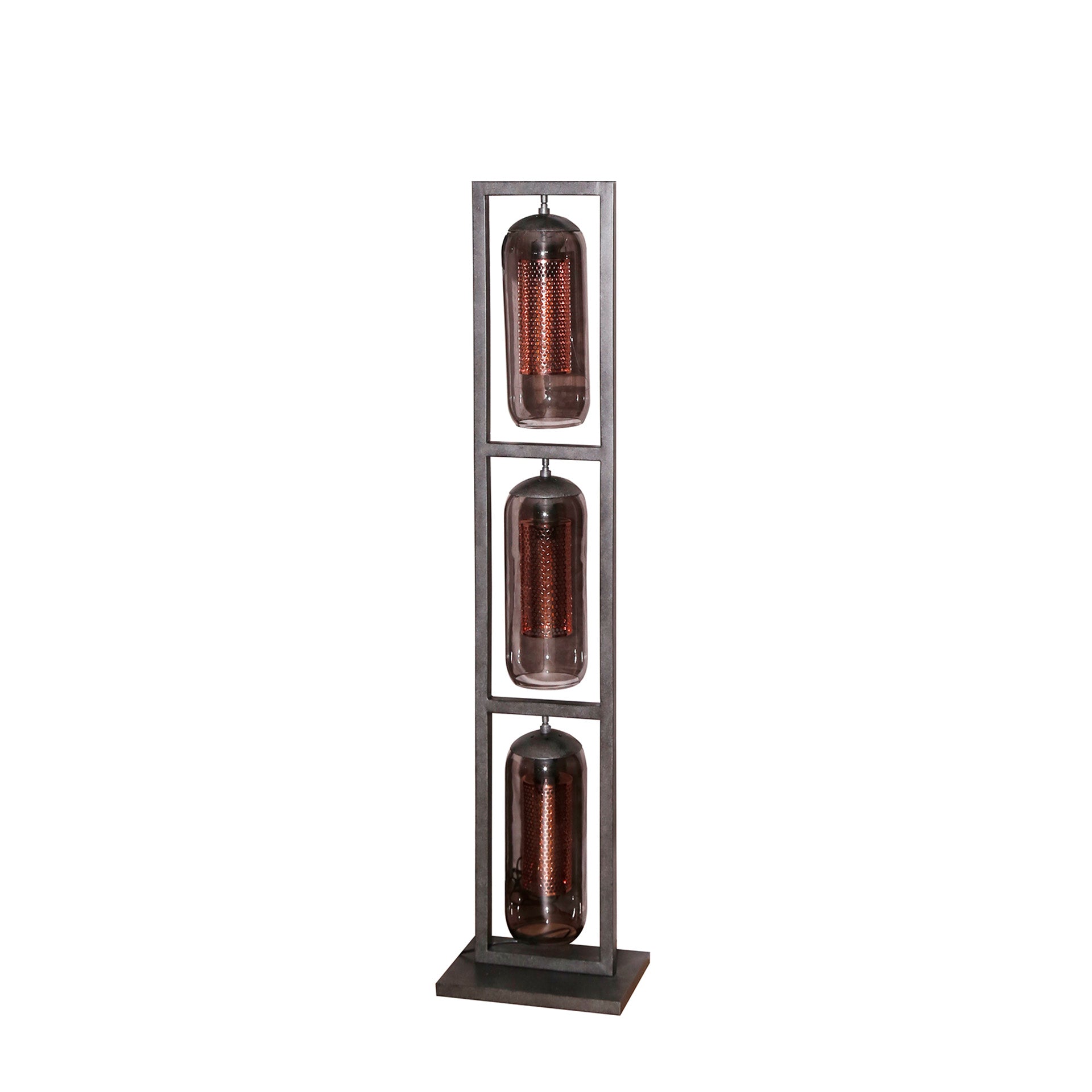 Vloerlamp Smoke Mesh 3-lichts / Artic zwart – afbeelding 4