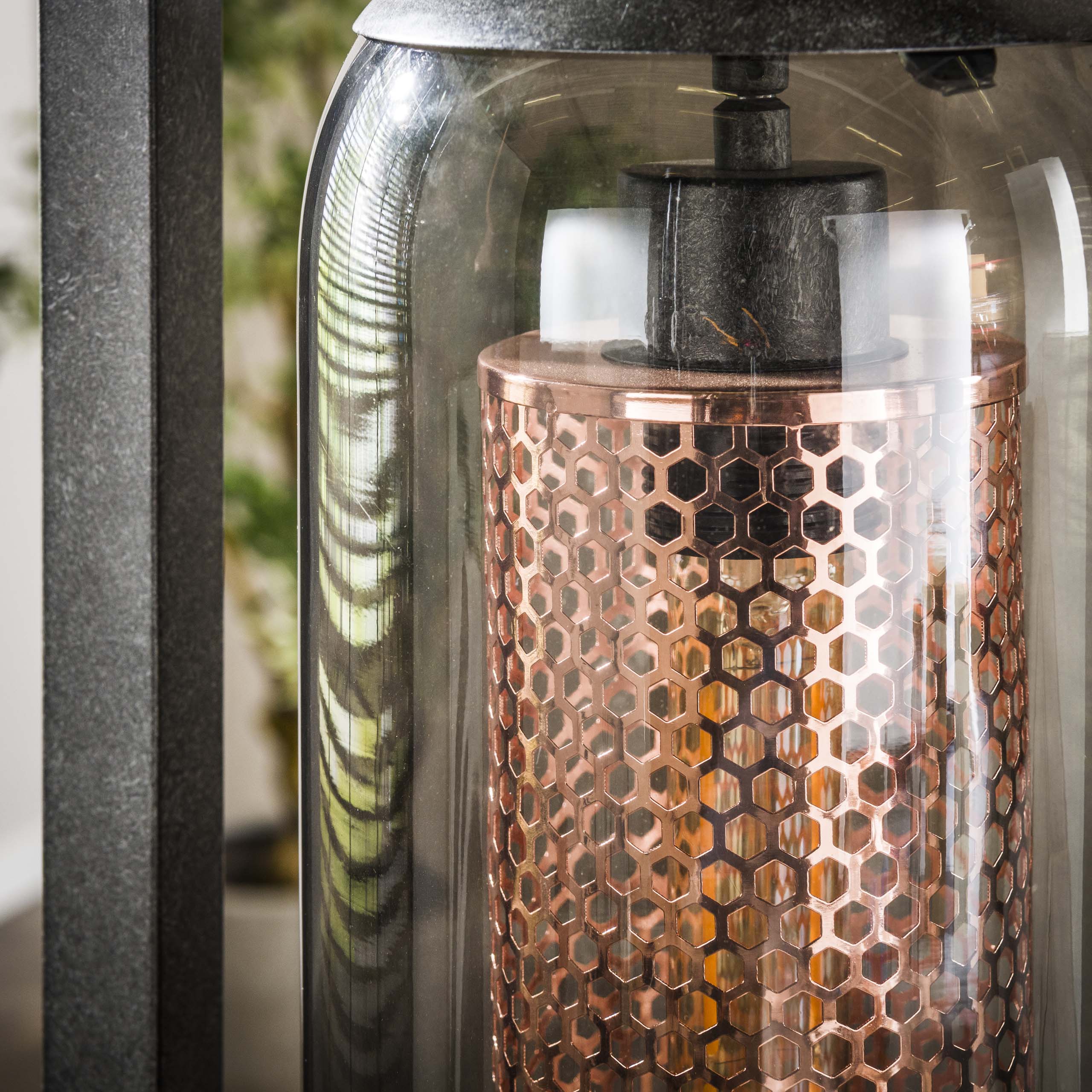 Vloerlamp Smoke Mesh 4-lichts / Artic zwart – afbeelding 3
