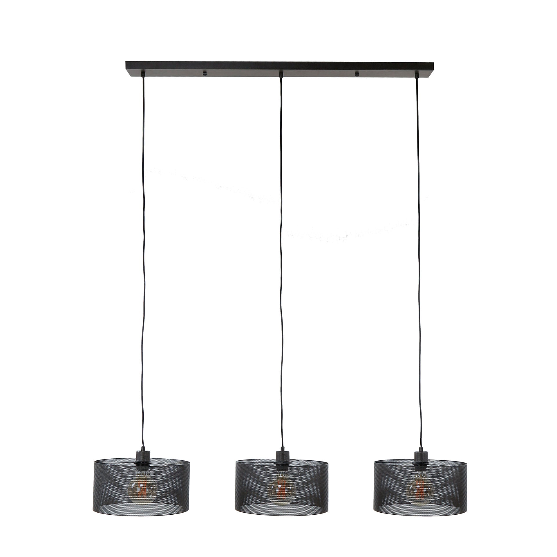 Hanglamp Mesh Round 3-lichts / Artic zwart – afbeelding 4