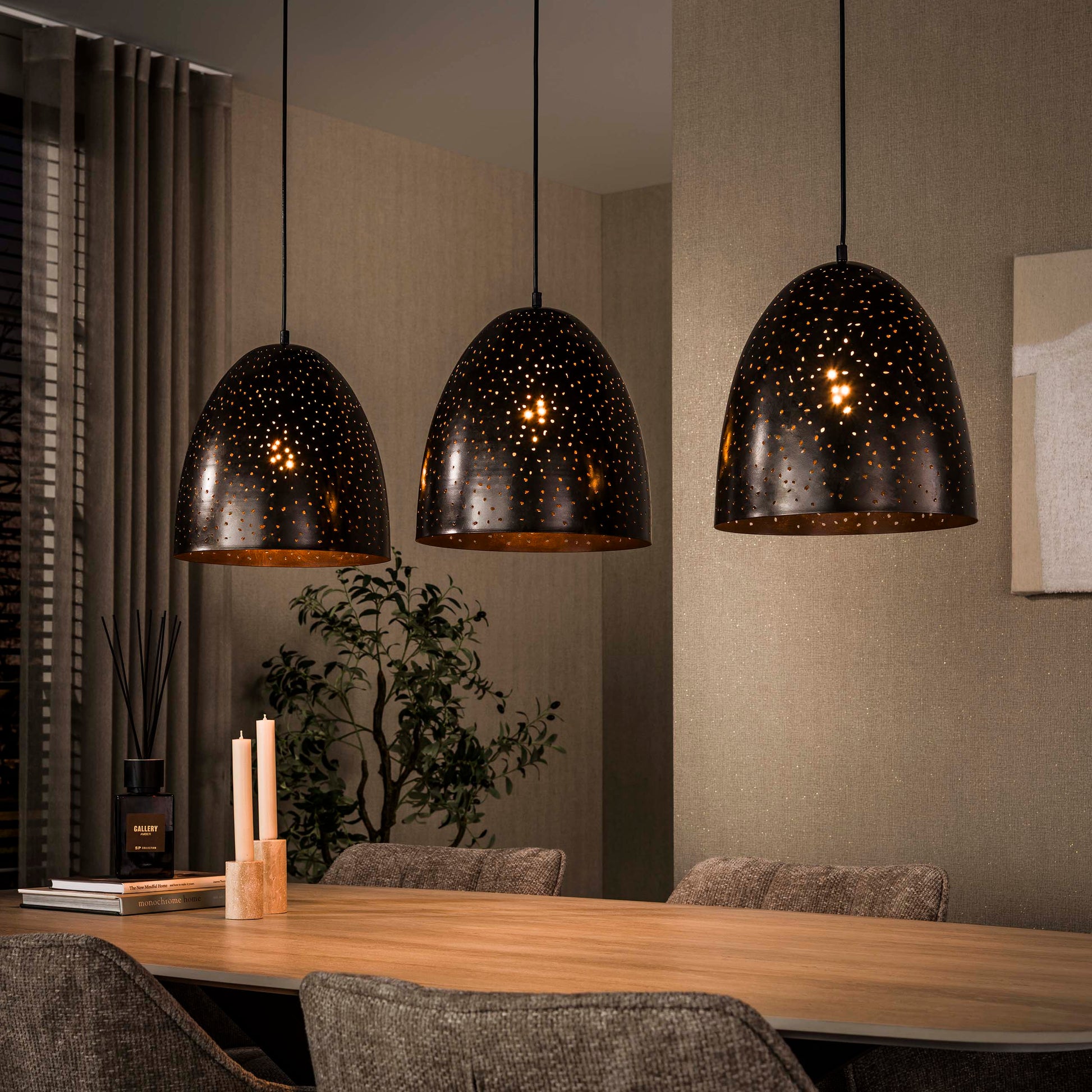 Hanglamp Kosmos 3-lichts / Urban bruin – afbeelding 1
