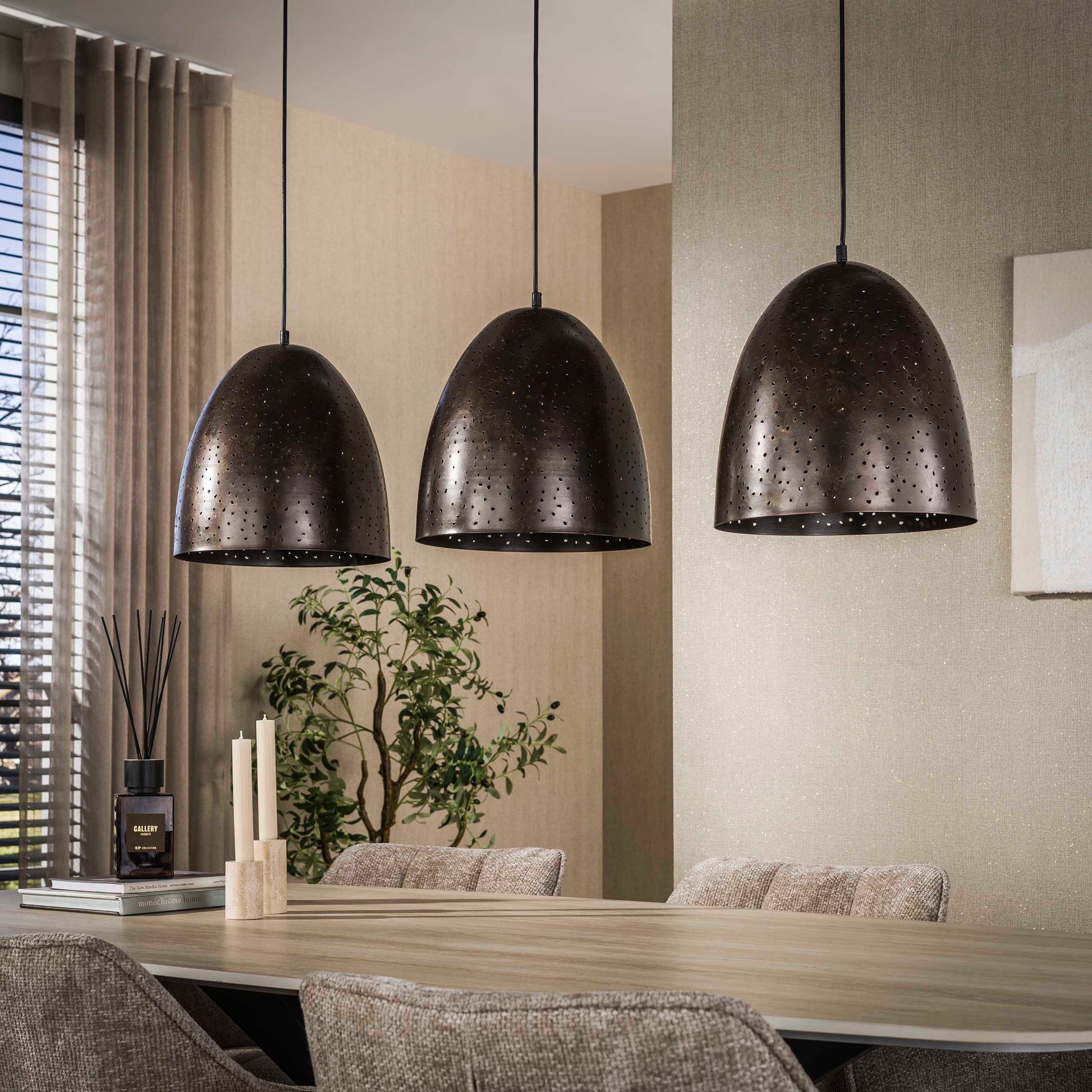 Hanglamp Kosmos 3-lichts / Urban bruin – afbeelding 2