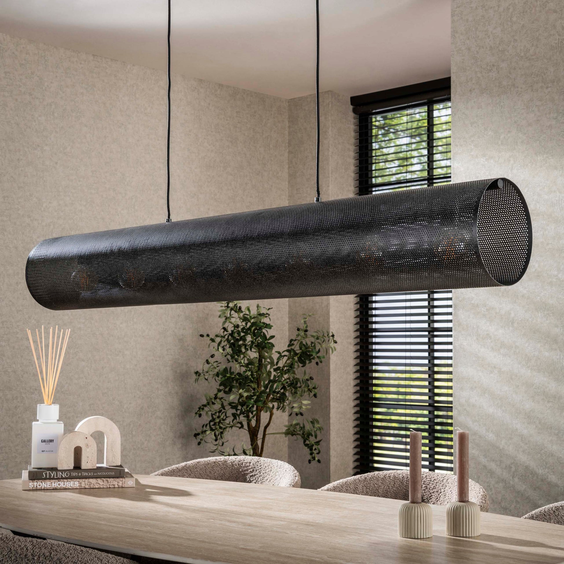 Hanglamp Tubon Mesh 7L / Artic zwart – afbeelding 2