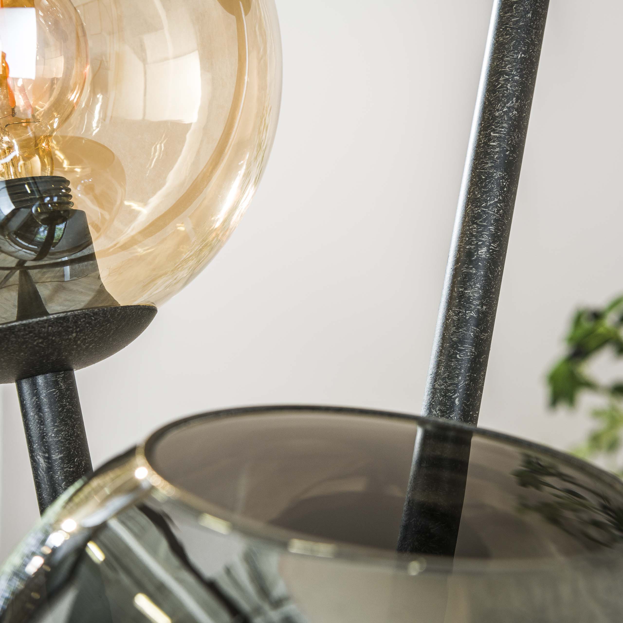 Vloerlamp Multi Globe 3-lichts / Artic zwart – afbeelding 3