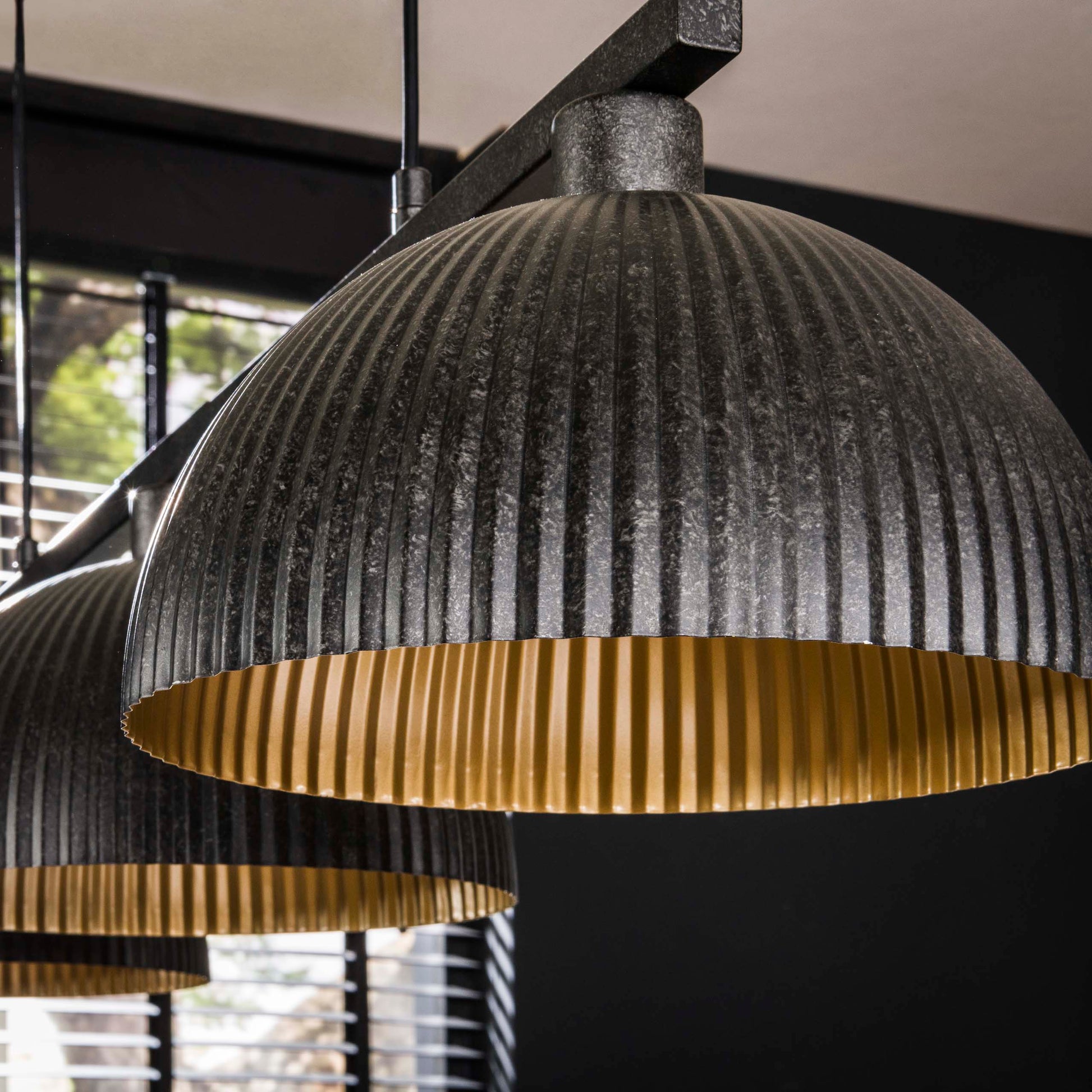 Hanglamp Ripple 3-lichts / Artic zwart – afbeelding 3