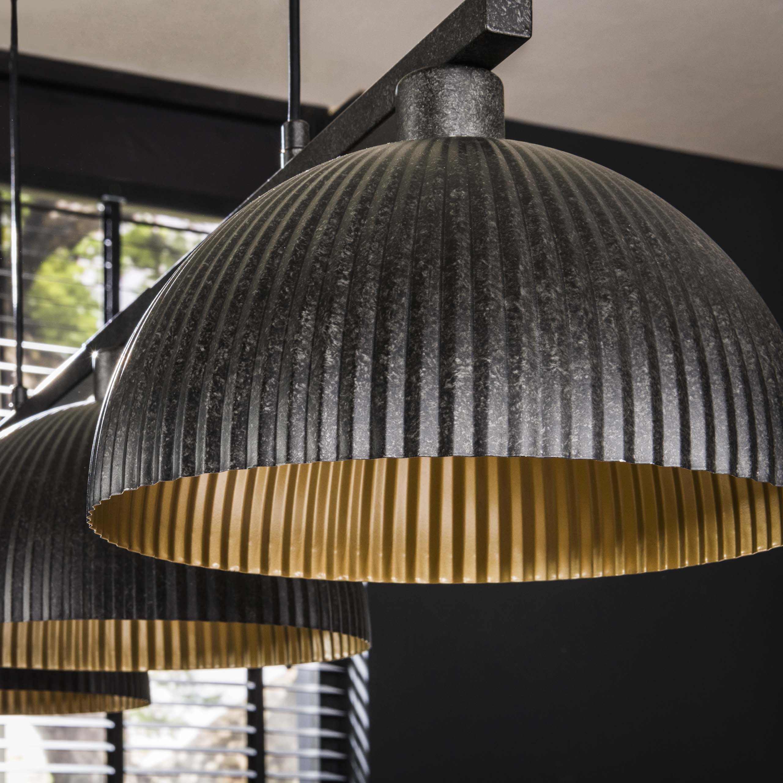 Hanglamp Ripple 3-lichts / Artic zwart – afbeelding 3