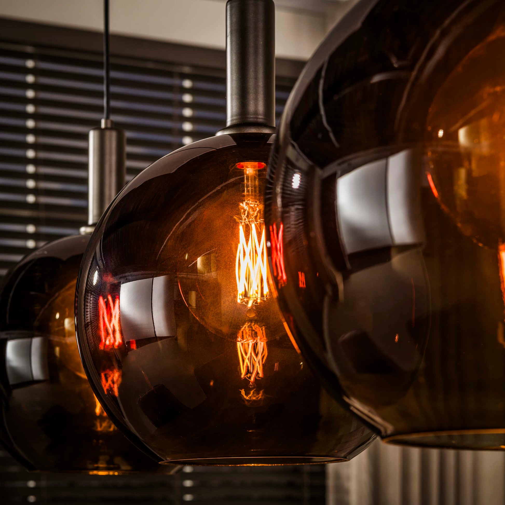 Hanglamp Sfera Tricolore 3-lichts / Sienna bruin – afbeelding 3