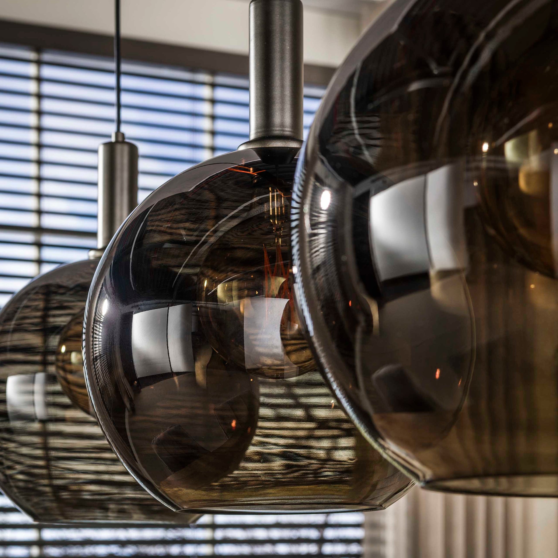 Hanglamp Sfera Tricolore 3-lichts / Sienna bruin – afbeelding 4
