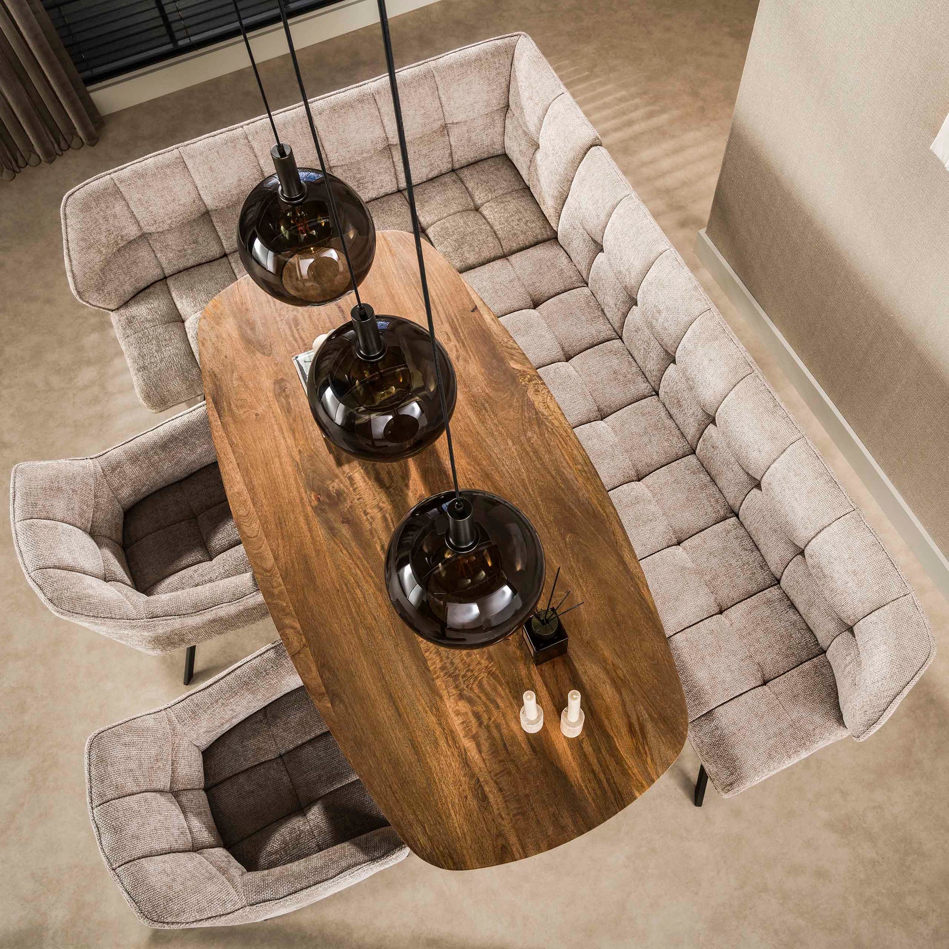 Hanglamp Sfera Tricolore 3-lichts / Sienna bruin – afbeelding 7