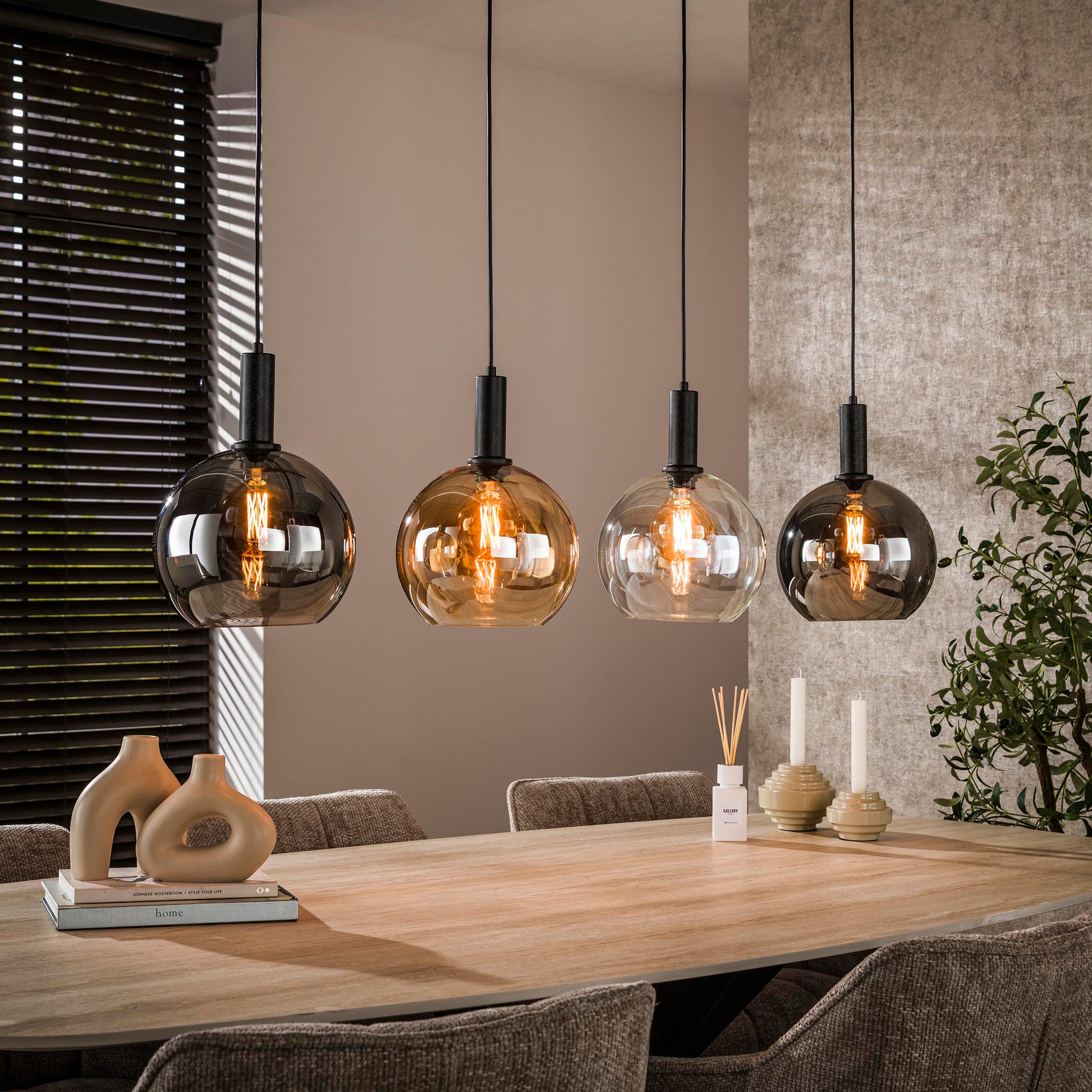 Hanglamp Sfera Tricolore 4-lichts / Artic zwart – afbeelding 1