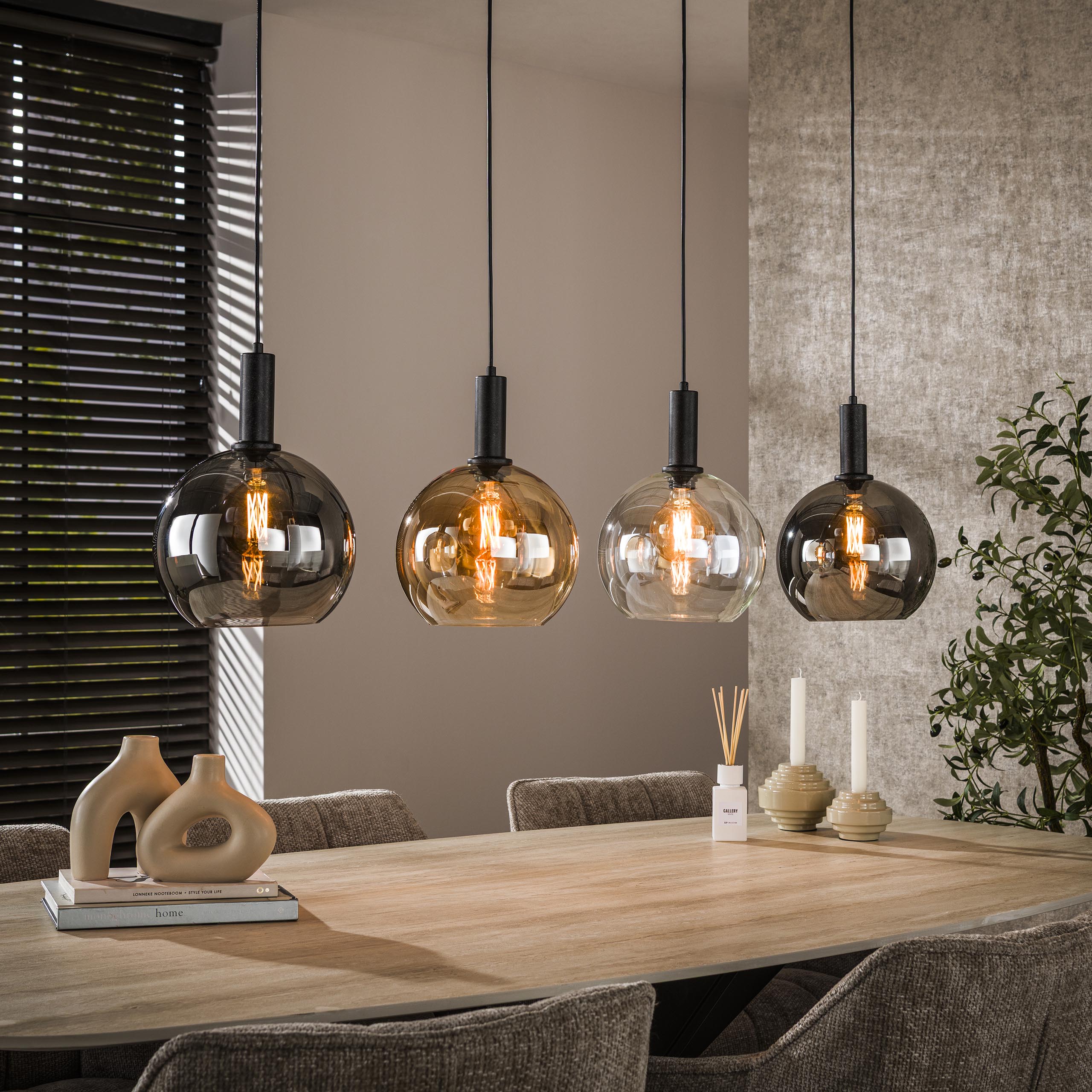 Hanglamp Sfera Tricolore 4-lichts / Artic zwart – afbeelding 1
