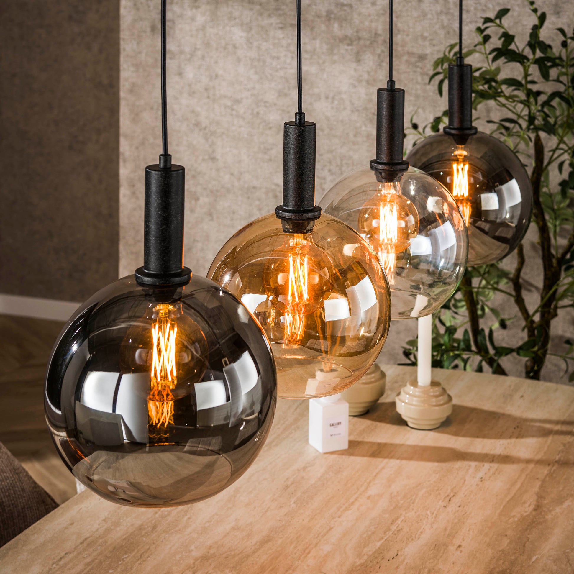 Hanglamp Sfera Tricolore 4-lichts / Artic zwart – afbeelding 2