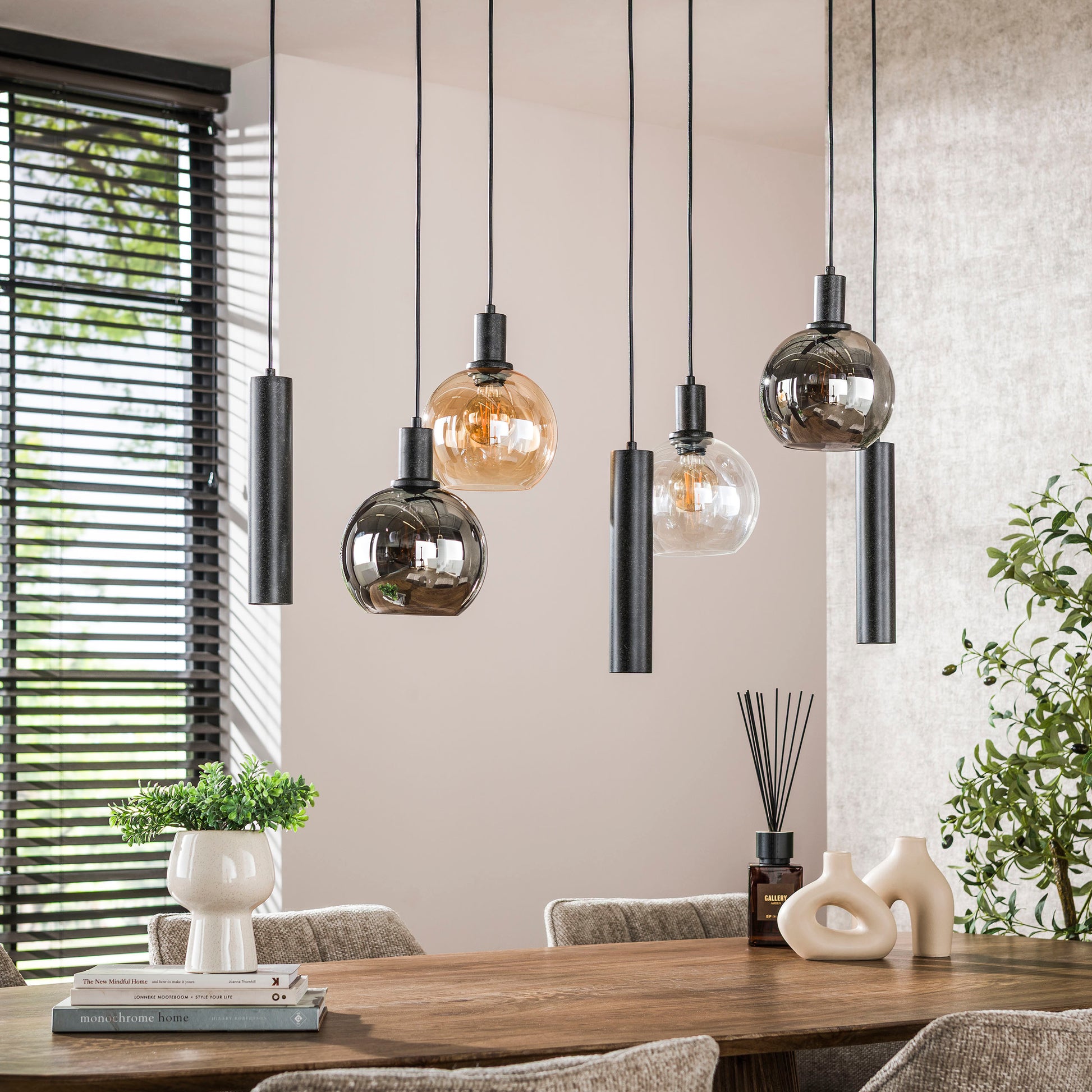 Hanglamp Sfera Tricolore 4+3-lichts / Artic zwart – afbeelding 2