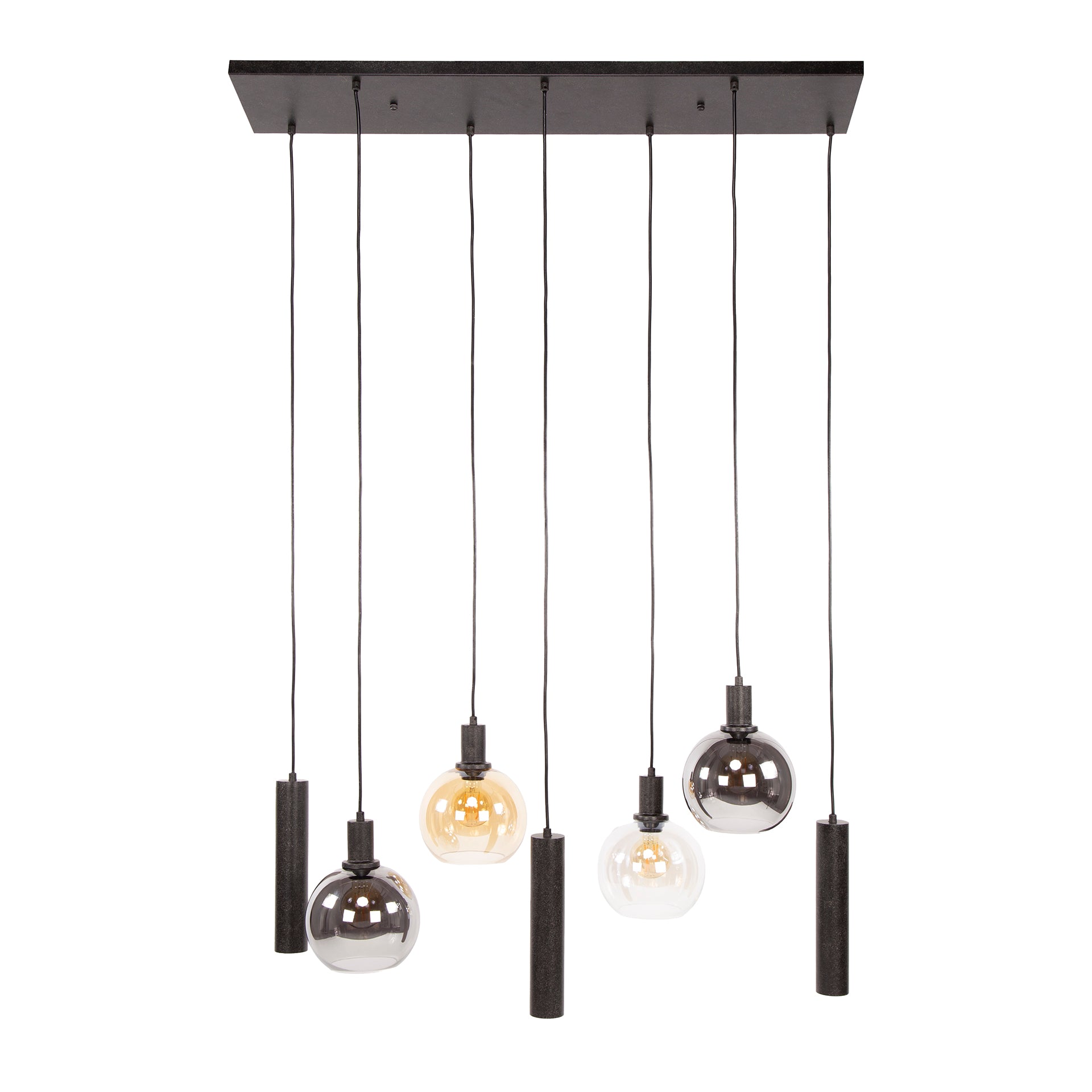 Hanglamp Sfera Tricolore 4+3-lichts / Artic zwart – afbeelding 7