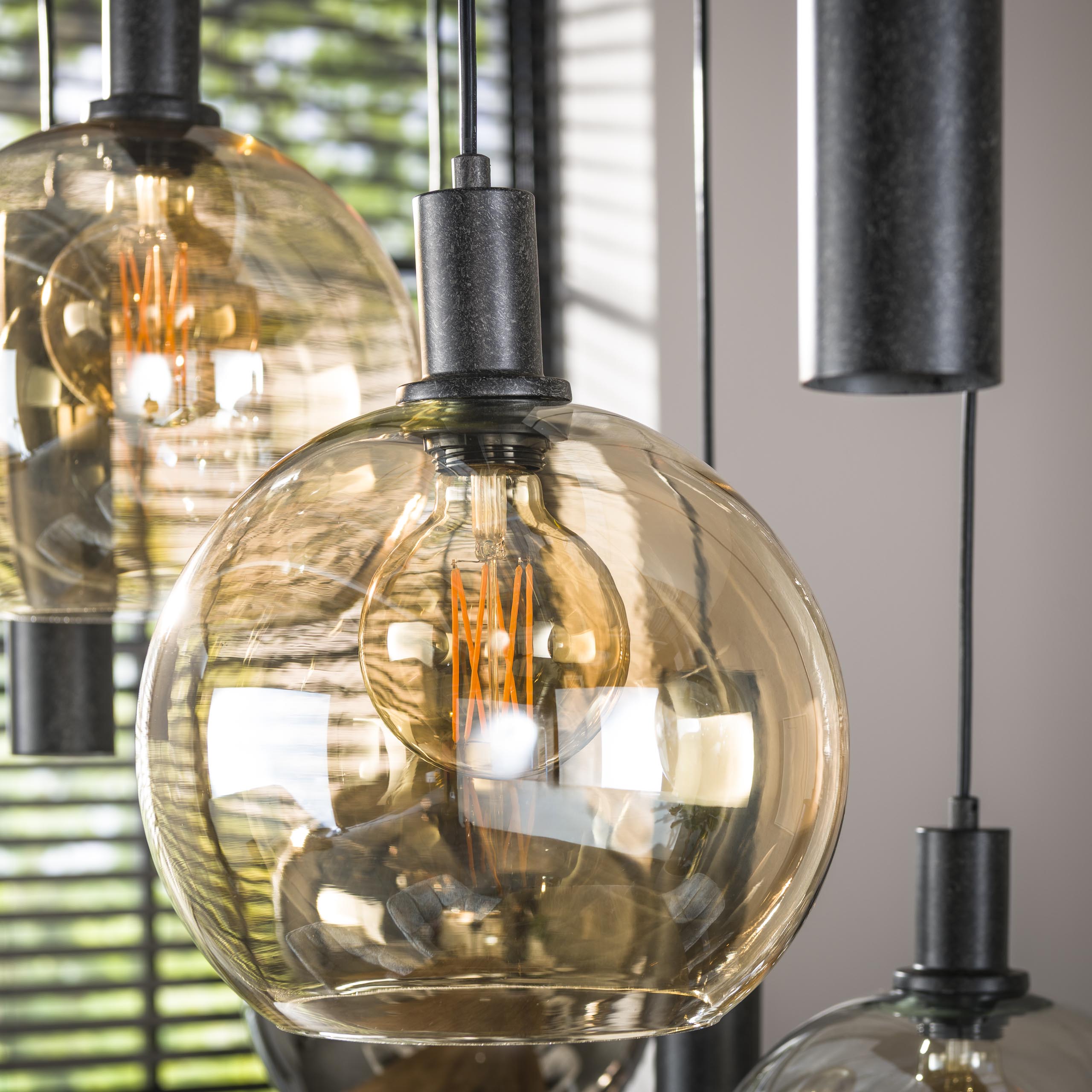 Hanglamp Sfera Tricolore 5+4-lichts / Artic zwart – afbeelding 4