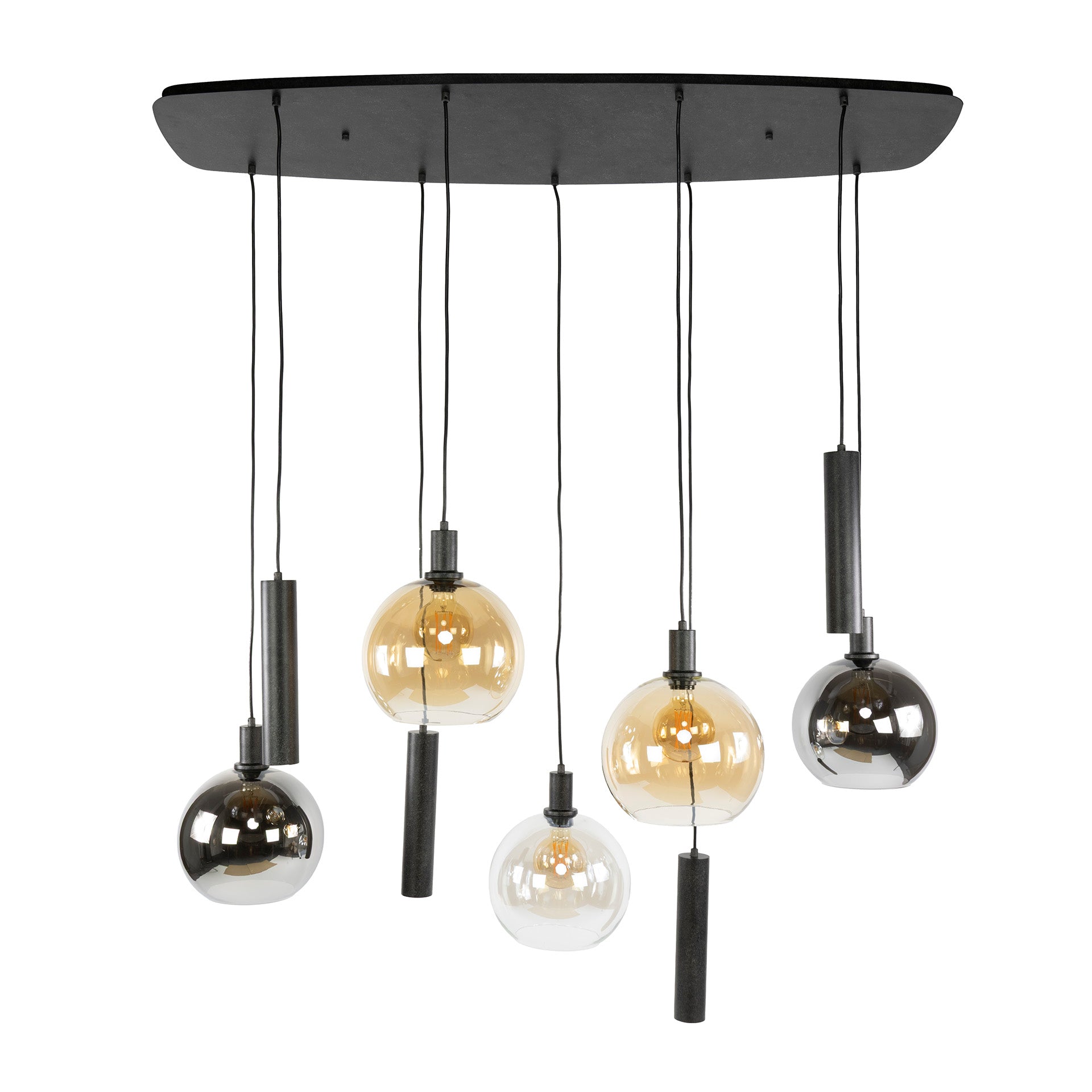 Hanglamp Sfera Tricolore 5+4-lichts / Artic zwart – afbeelding 9