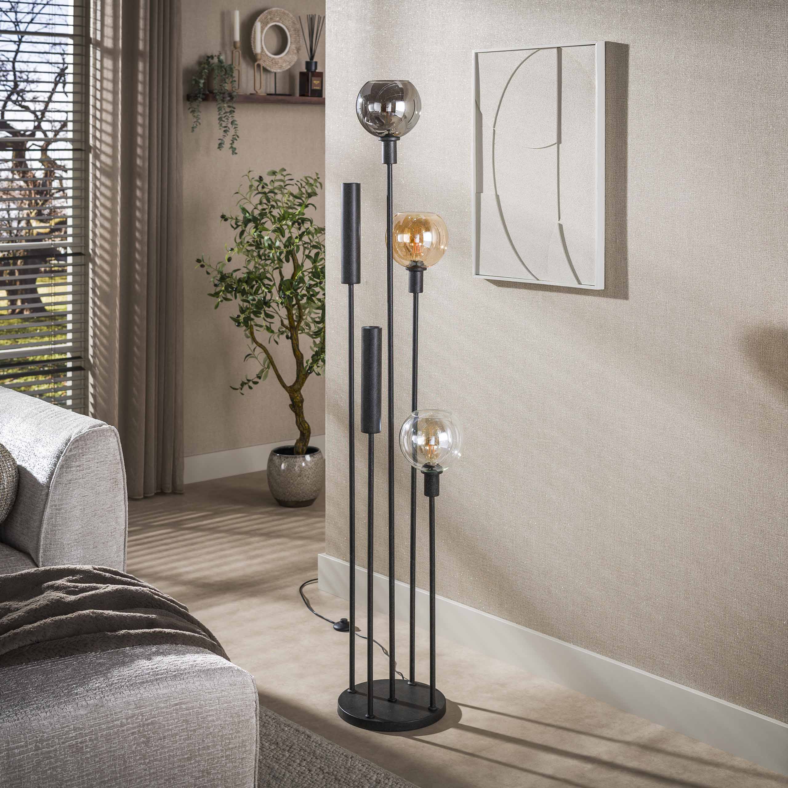 Vloerlamp Sfera Tricolore 5-lichts / Artic zwart – afbeelding 2