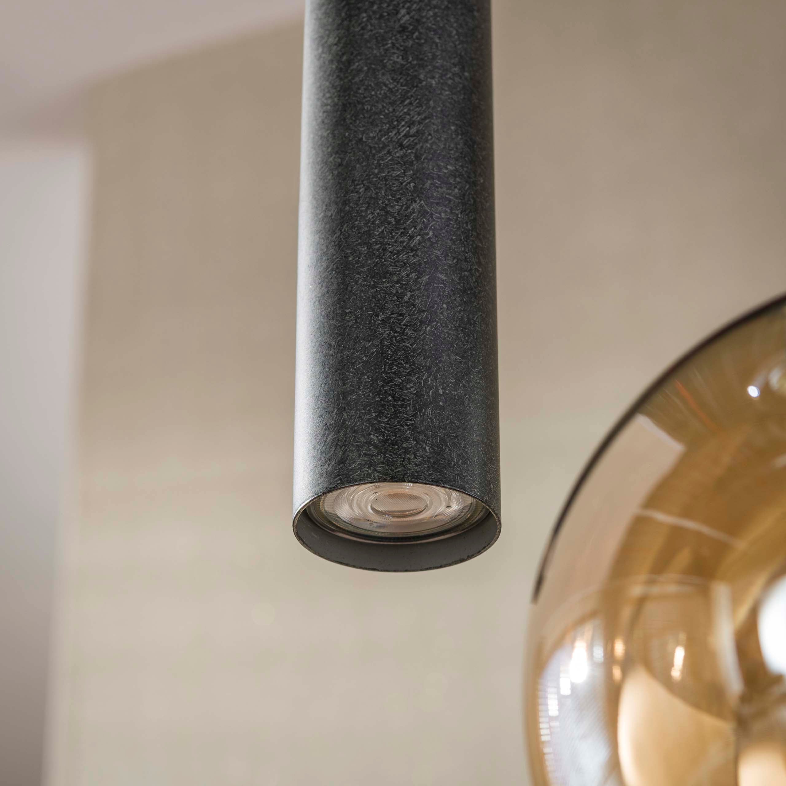 Hanglamp Sfera Tricolore getrapt 5-lichts / Artic zwart – afbeelding 5
