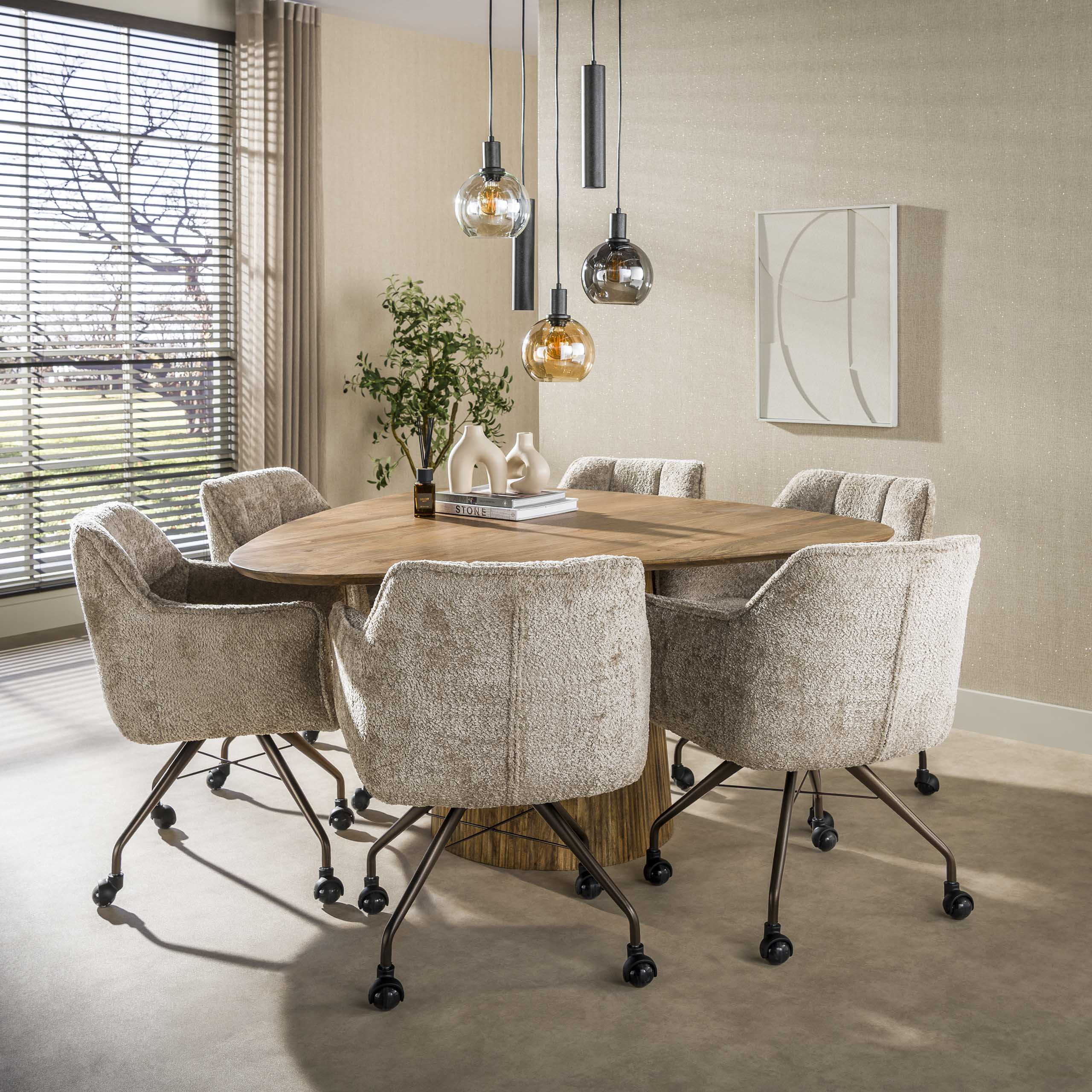 Hanglamp Sfera Tricolore getrapt 5-lichts / Artic zwart – afbeelding 7