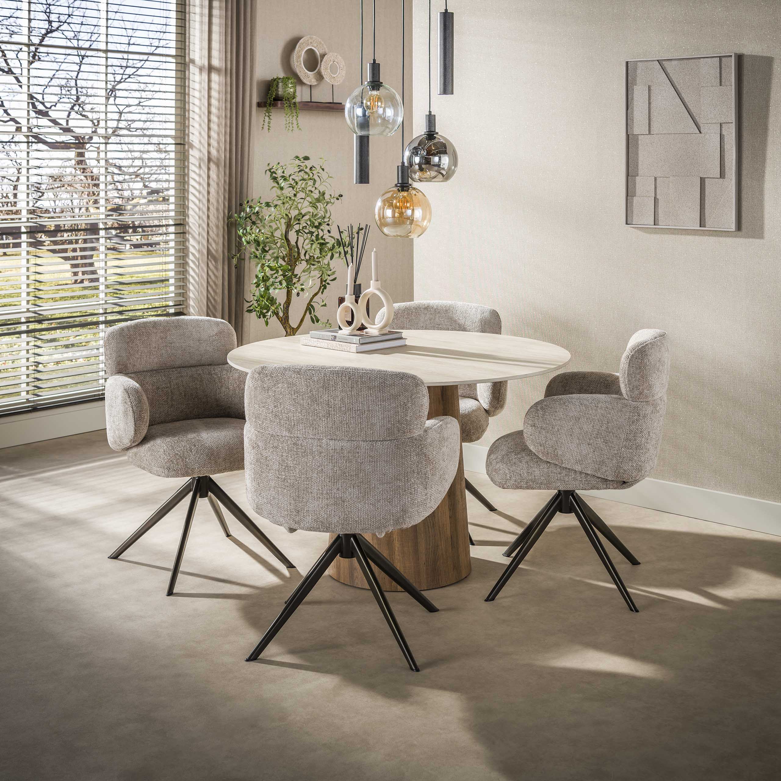 Hanglamp Sfera Tricolore getrapt 5-lichts / Artic zwart – afbeelding 8