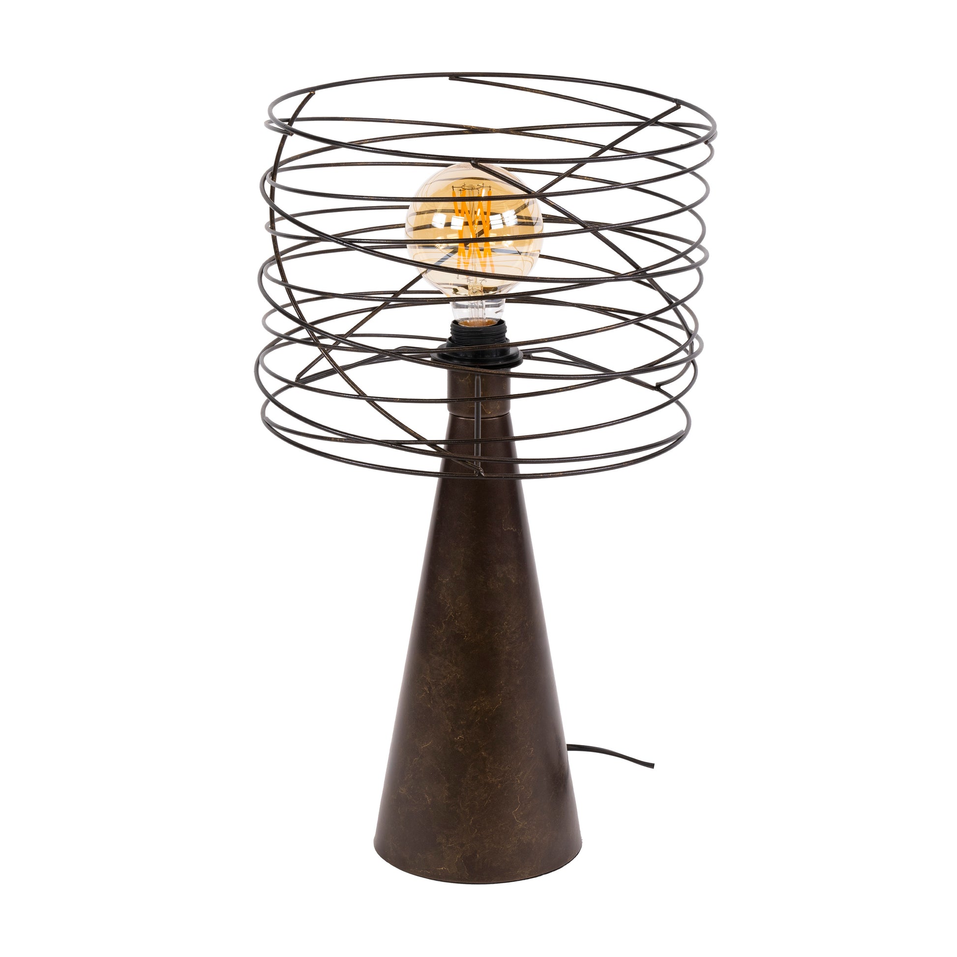 Tafellamp Curl 1-lichts / Urban bruin – afbeelding 3