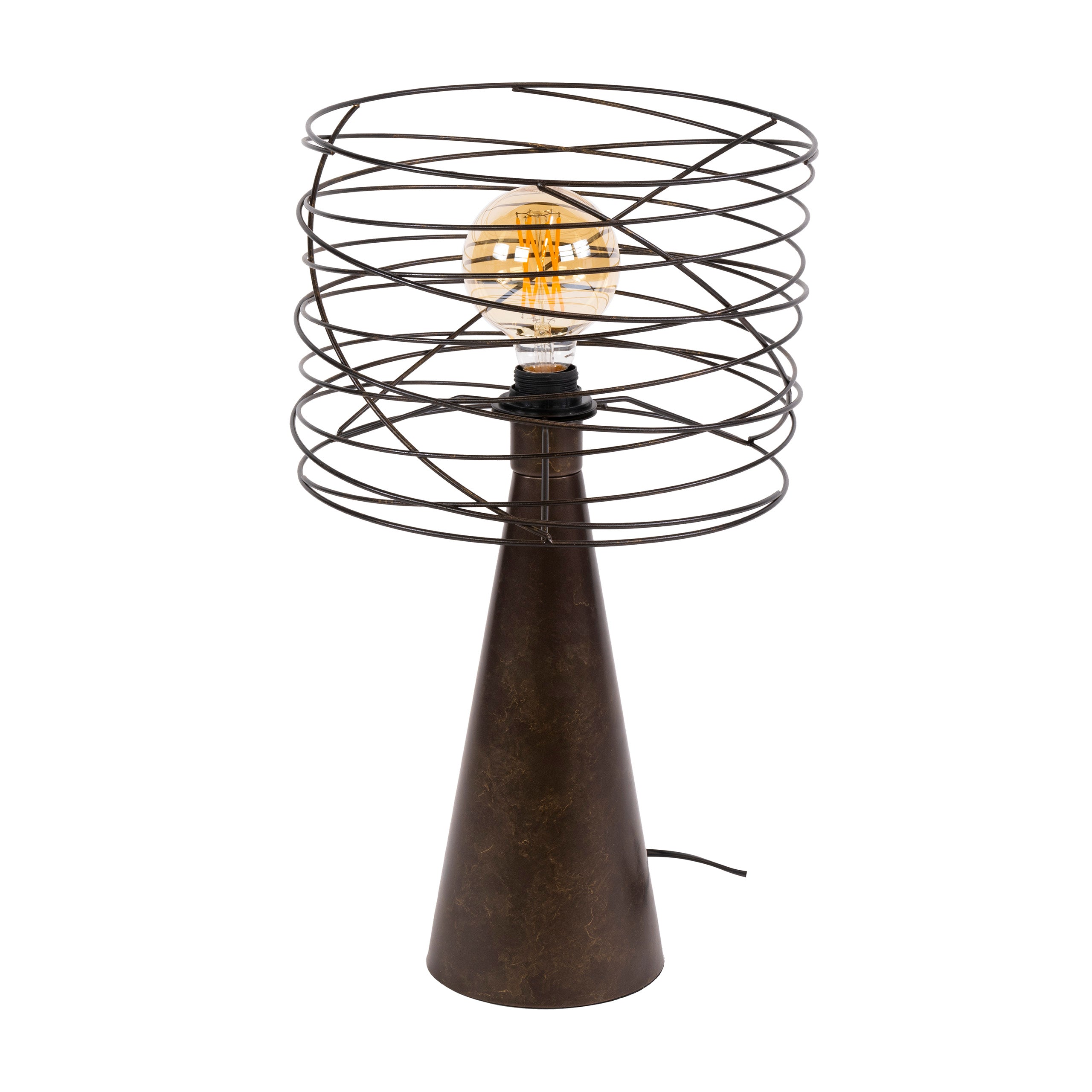 Tafellamp Curl 1-lichts / Urban bruin – afbeelding 3