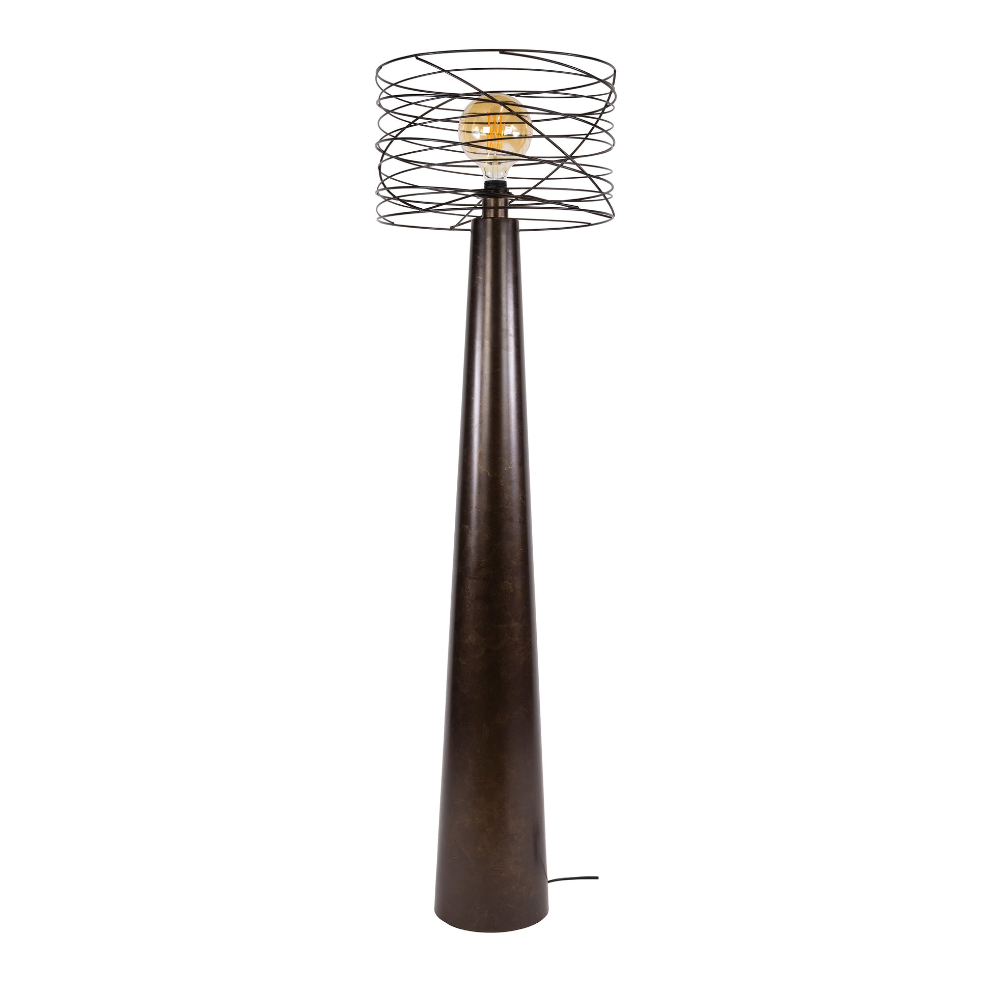 Vloerlamp Curl 1-lichts / Urban bruin – afbeelding 4