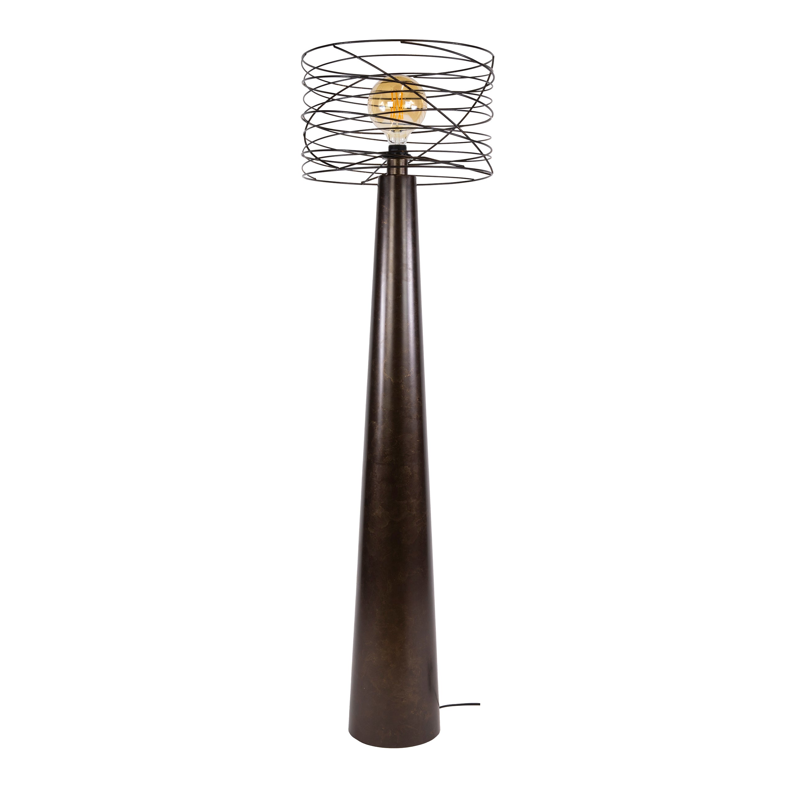 Vloerlamp Curl 1-lichts / Urban bruin – afbeelding 4