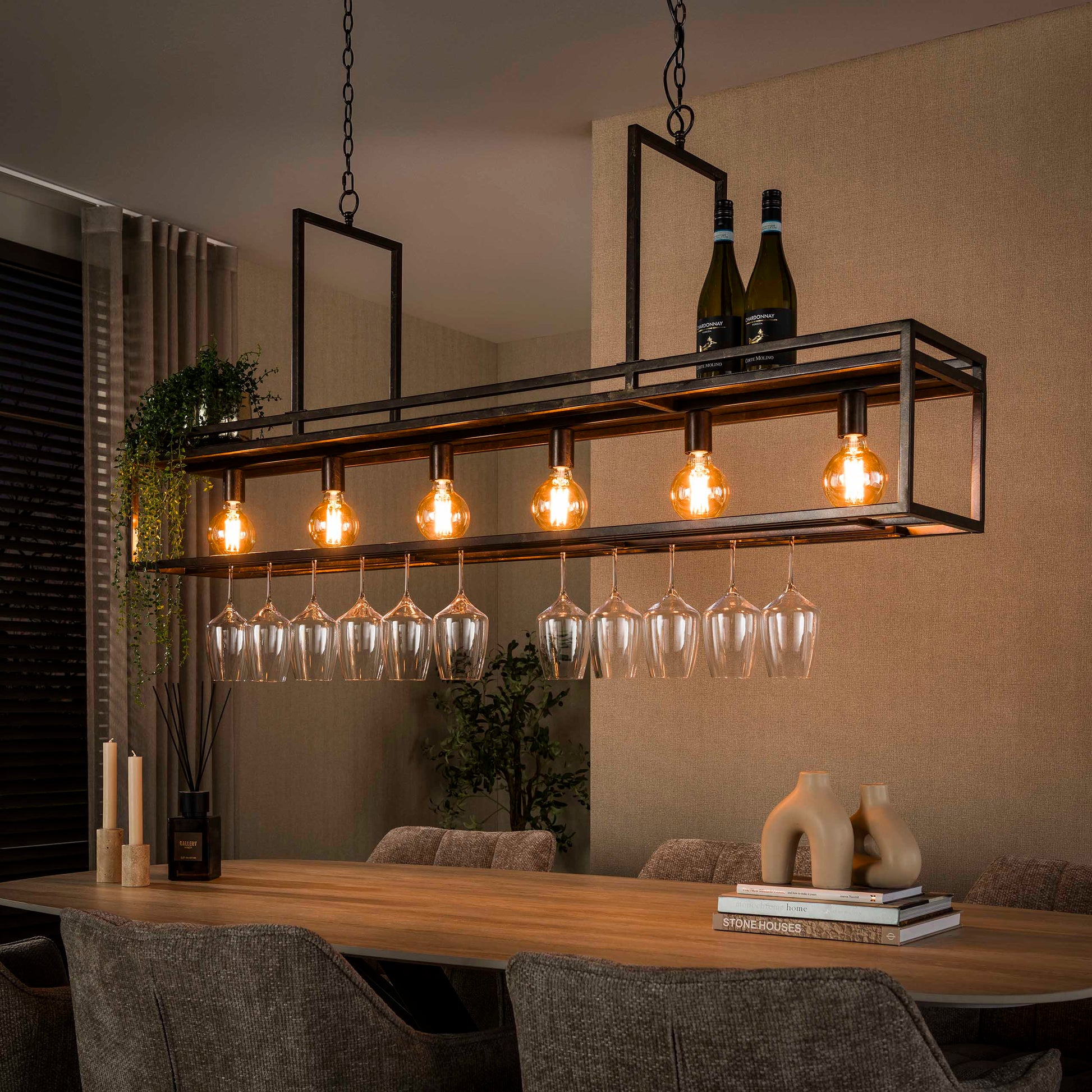 Hanglamp Decorate 6-lichts / Urban bruin – afbeelding 1