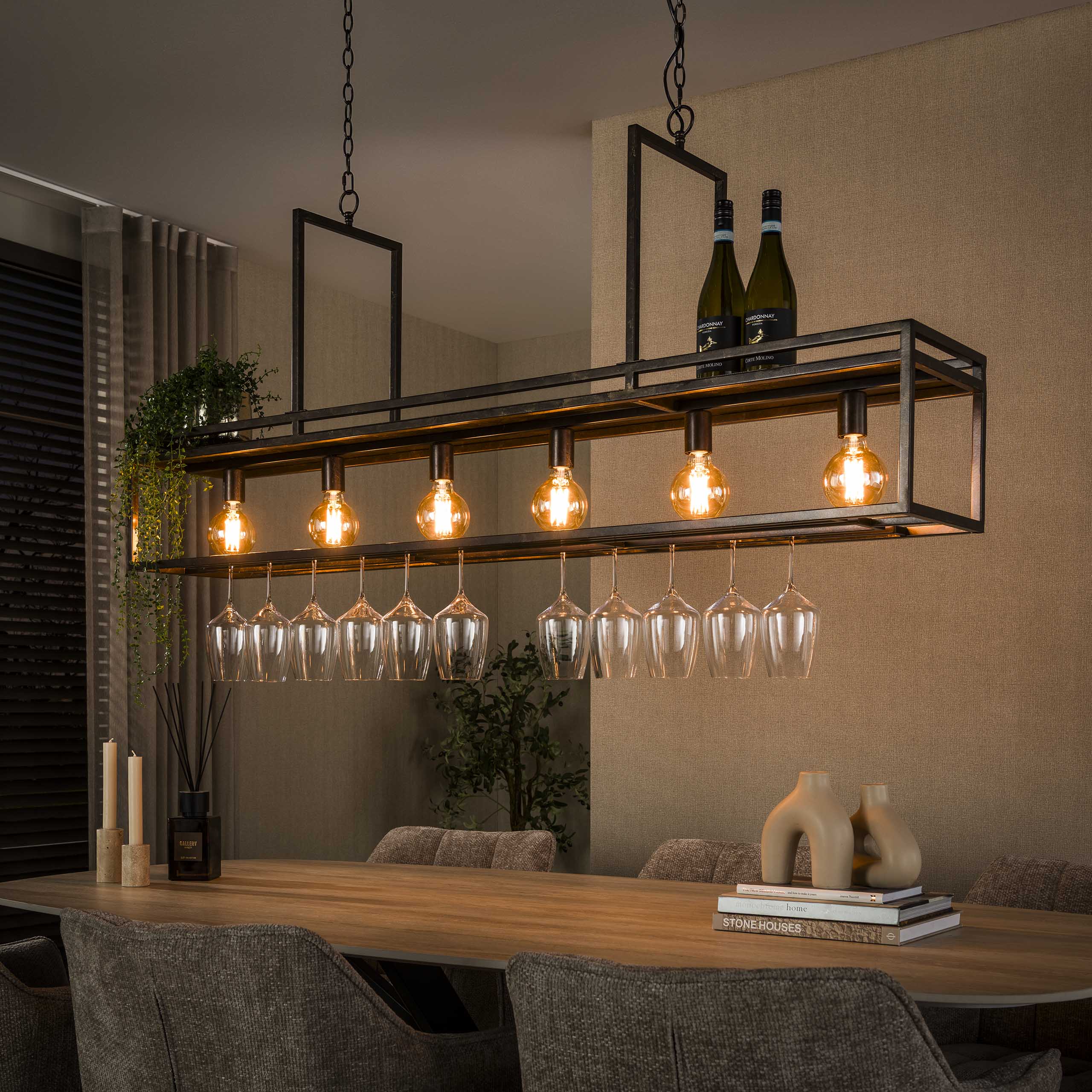 Hanglamp Decorate 6-lichts / Urban bruin – afbeelding 1