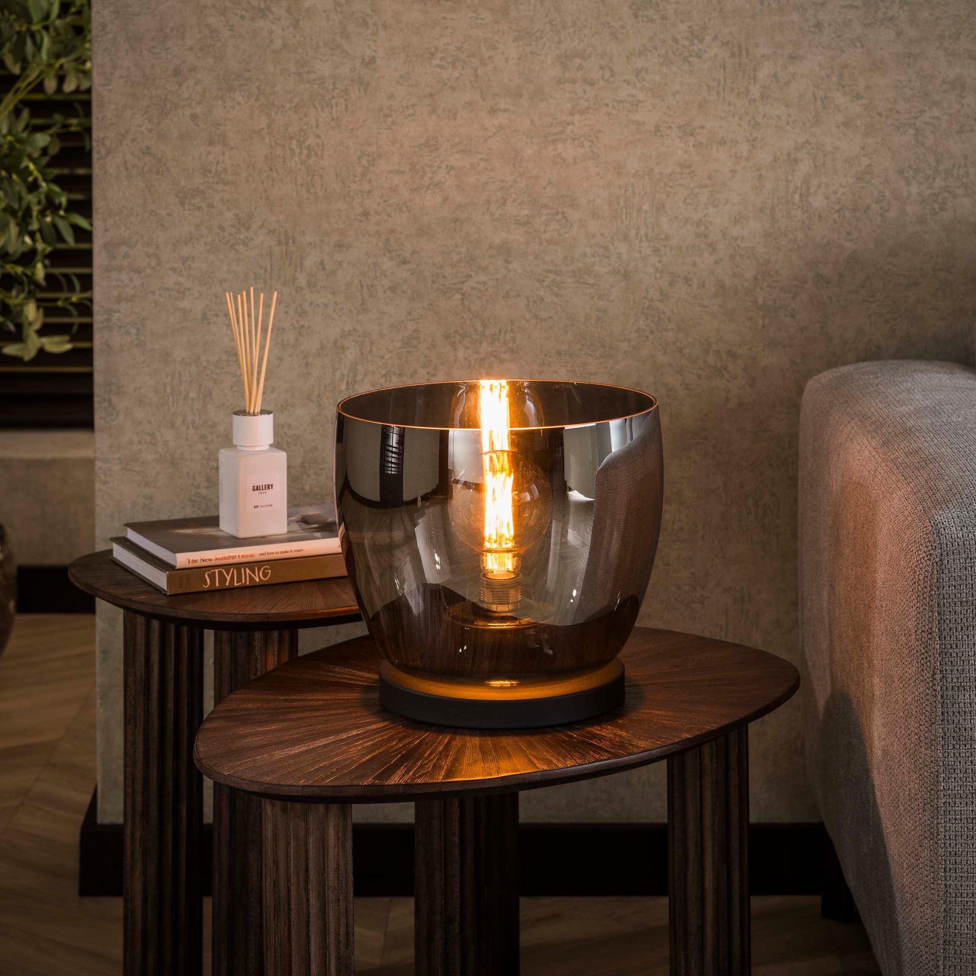 Vloerlamp UP L 1-lichts / Smoke grey glas – afbeelding 5