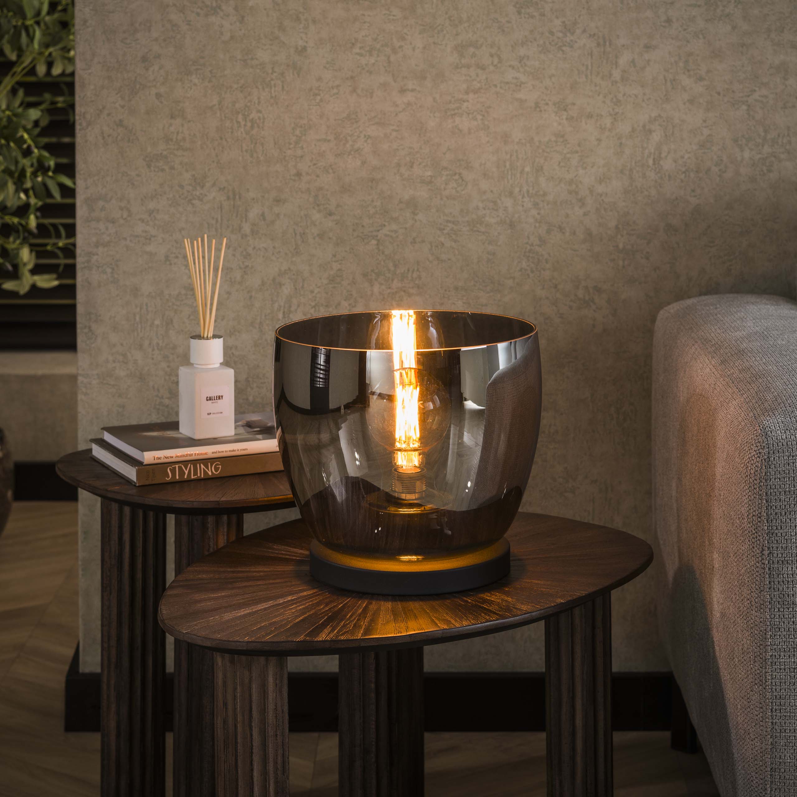 Vloerlamp UP L 1-lichts / Smoke grey glas – afbeelding 5