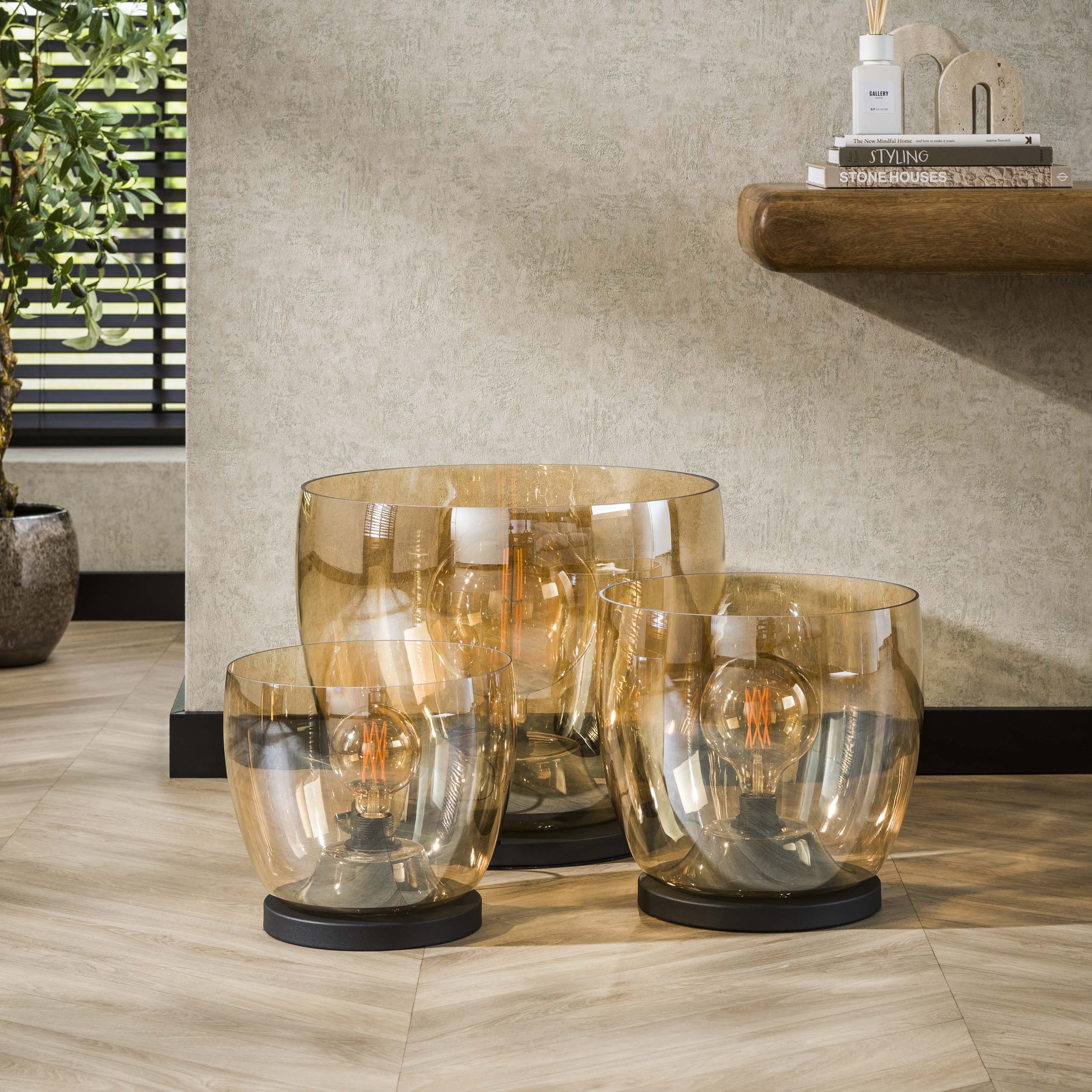 Vloerlamp UP XL 1-lichts / Amber glas – afbeelding 2