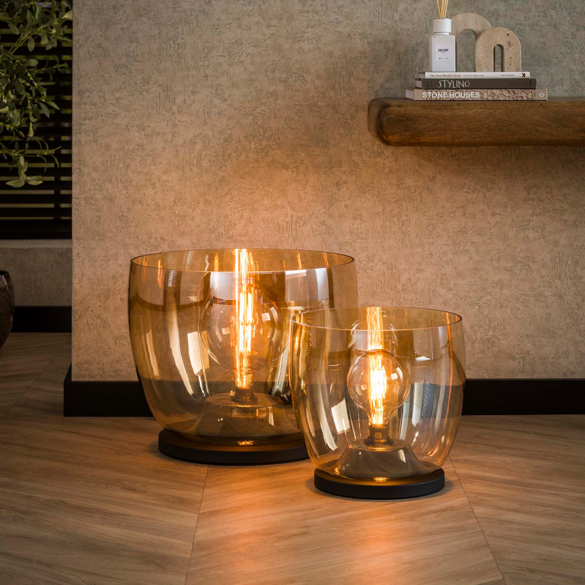 Vloerlamp UP XL 1-lichts / Amber glas – afbeelding 3