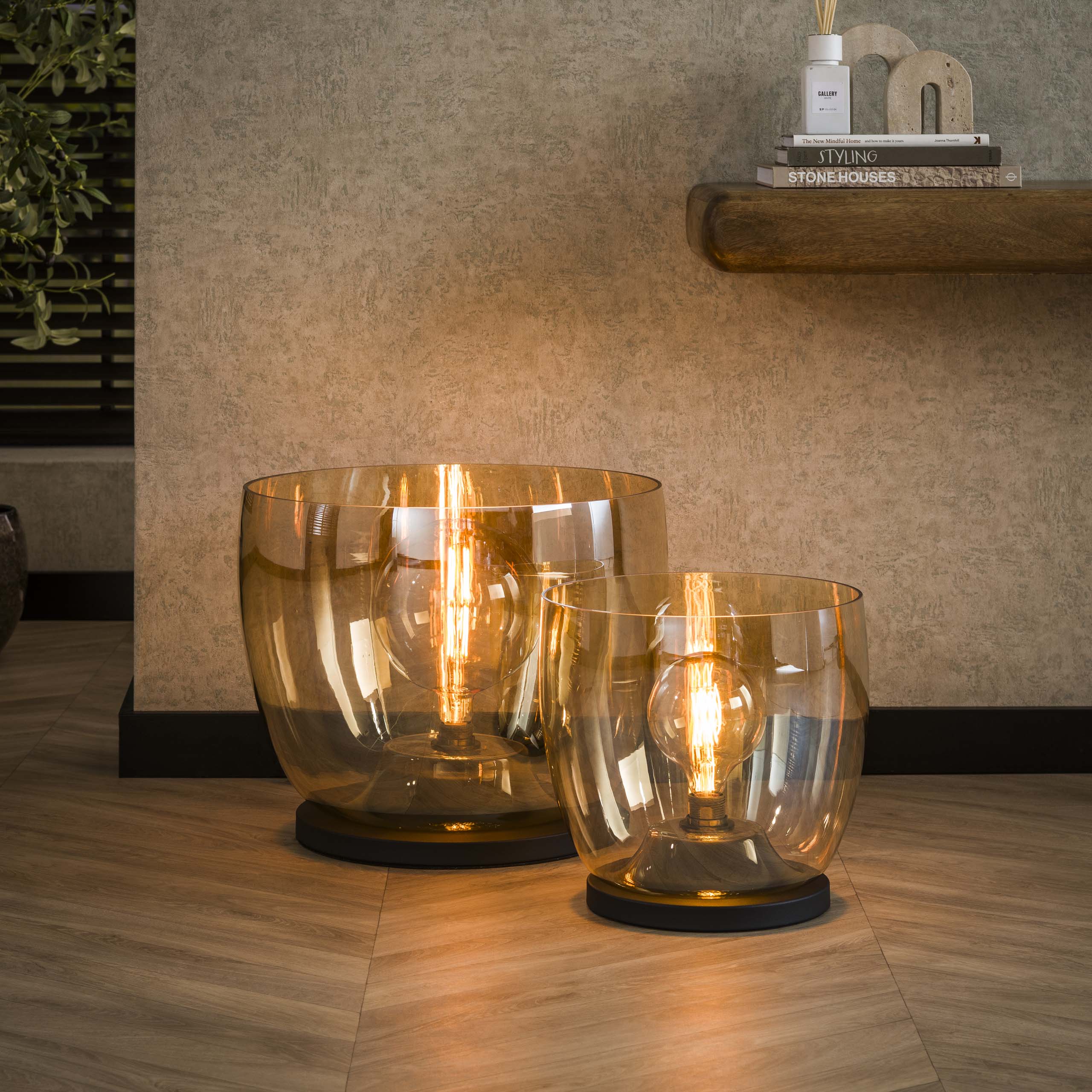 Vloerlamp UP XL 1-lichts / Amber glas – afbeelding 3