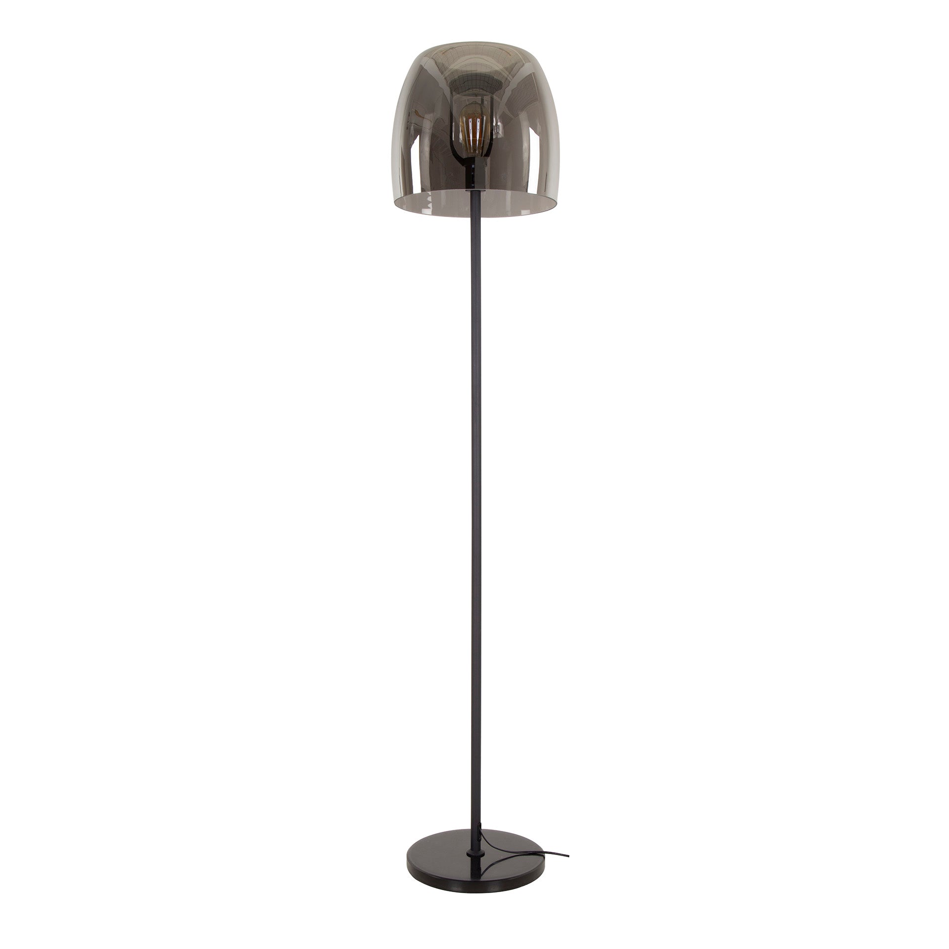 Vloerlamp Drift Glass 1-lichts / Smoke grey glas – afbeelding 3
