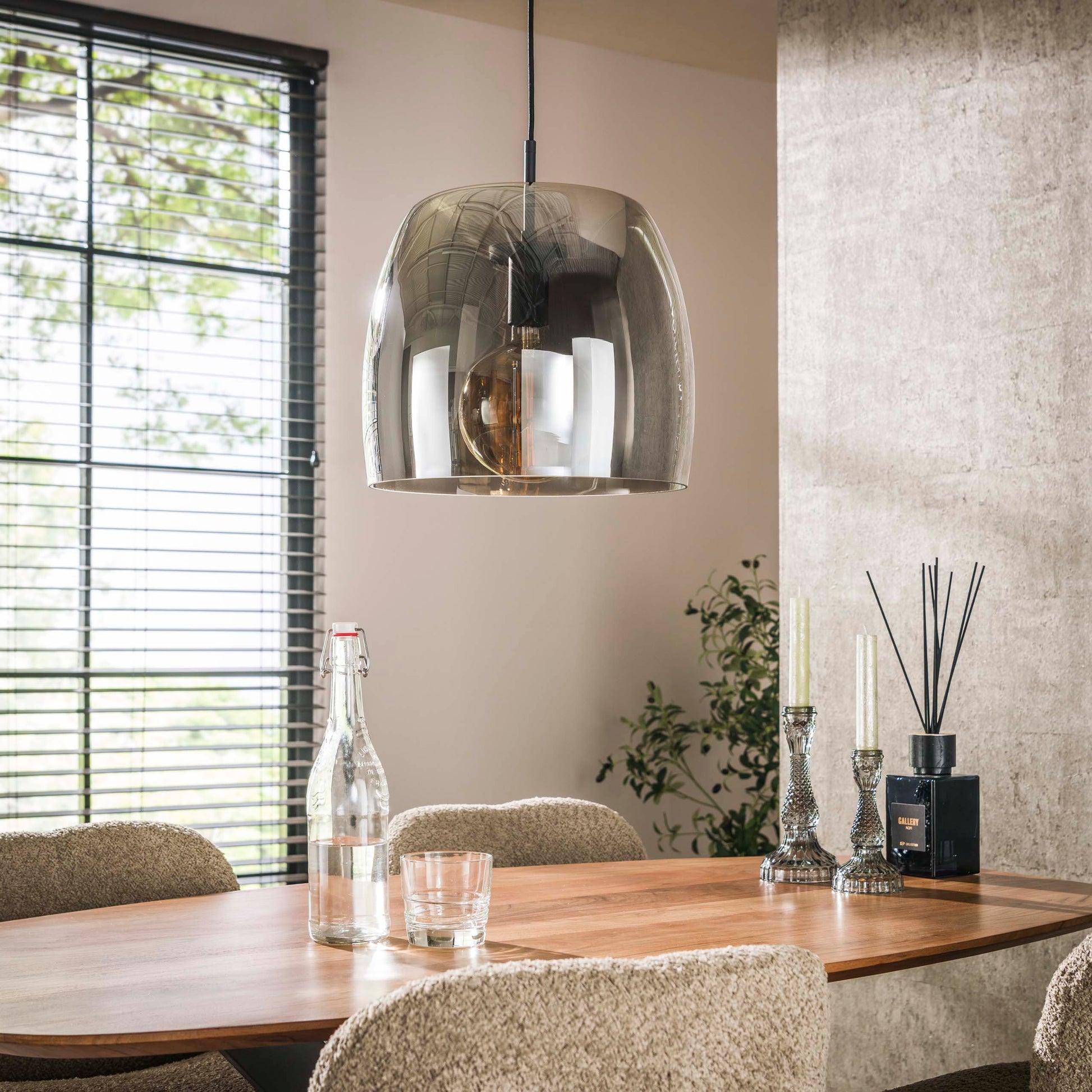 Hanglamp Drift Glass 1-lichts / Smoke grey glas – afbeelding 2