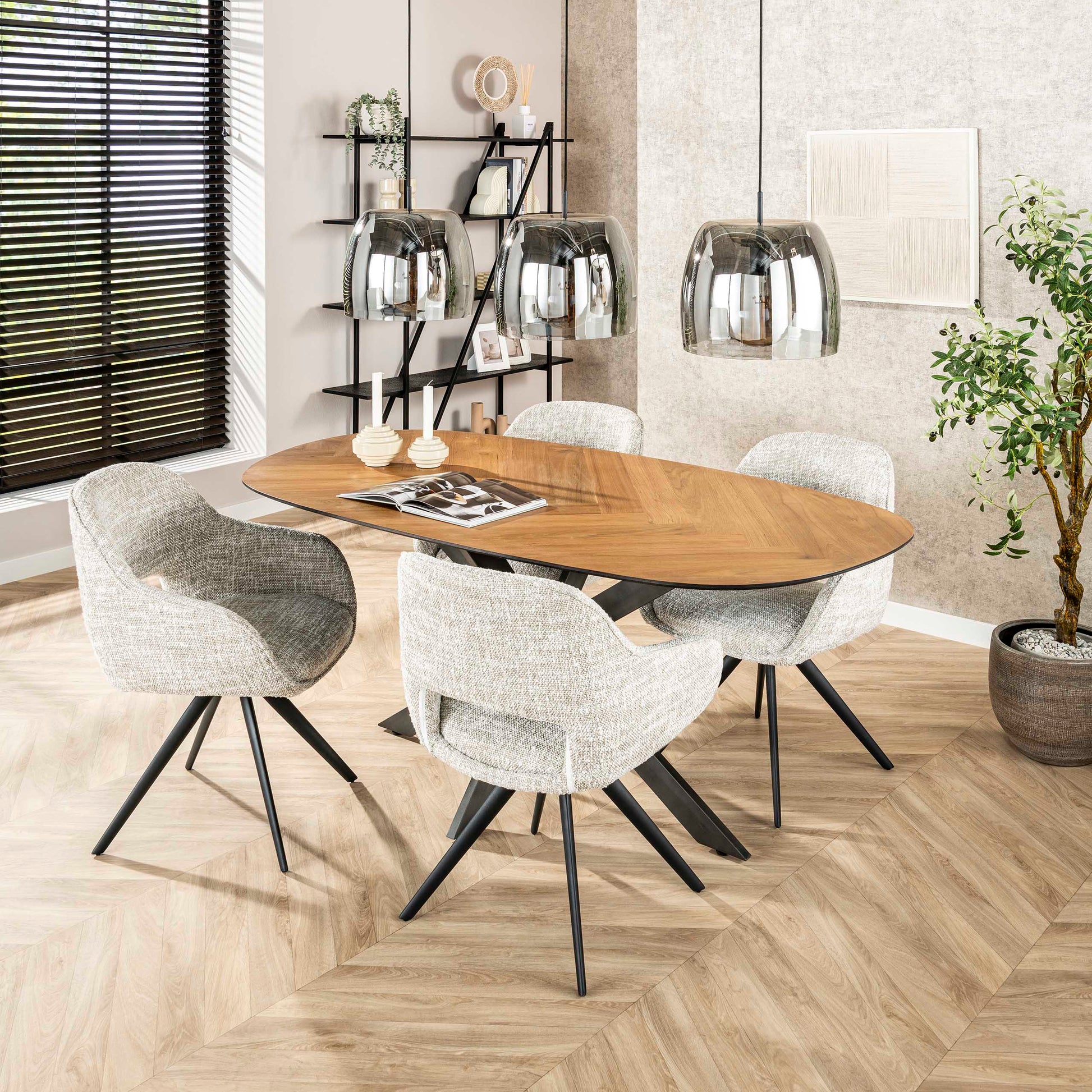 Hanglamp Drift Glass 3-lichts / Smoke grey glas – afbeelding 7