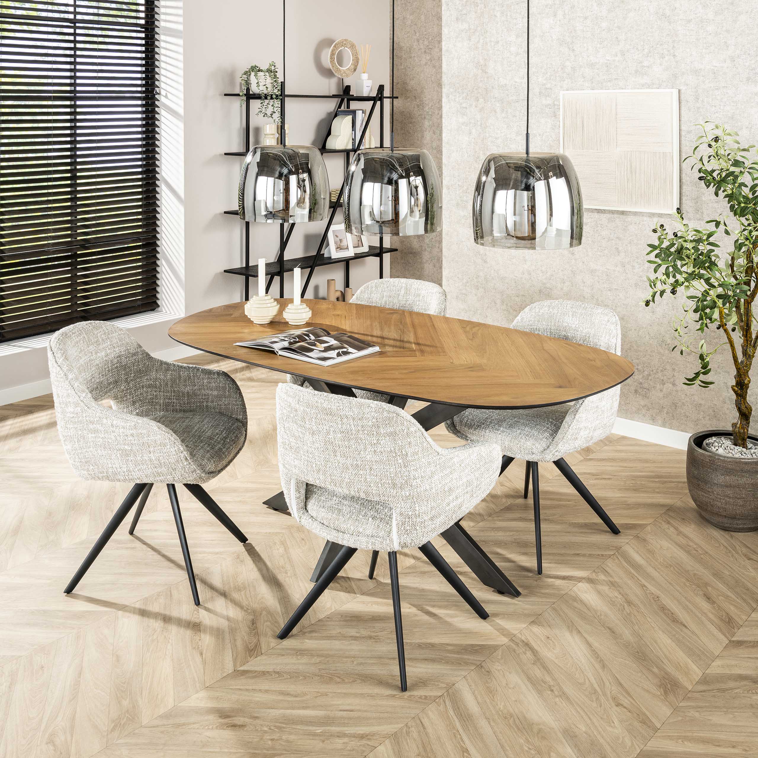Hanglamp Drift Glass 3-lichts / Smoke grey glas – afbeelding 7