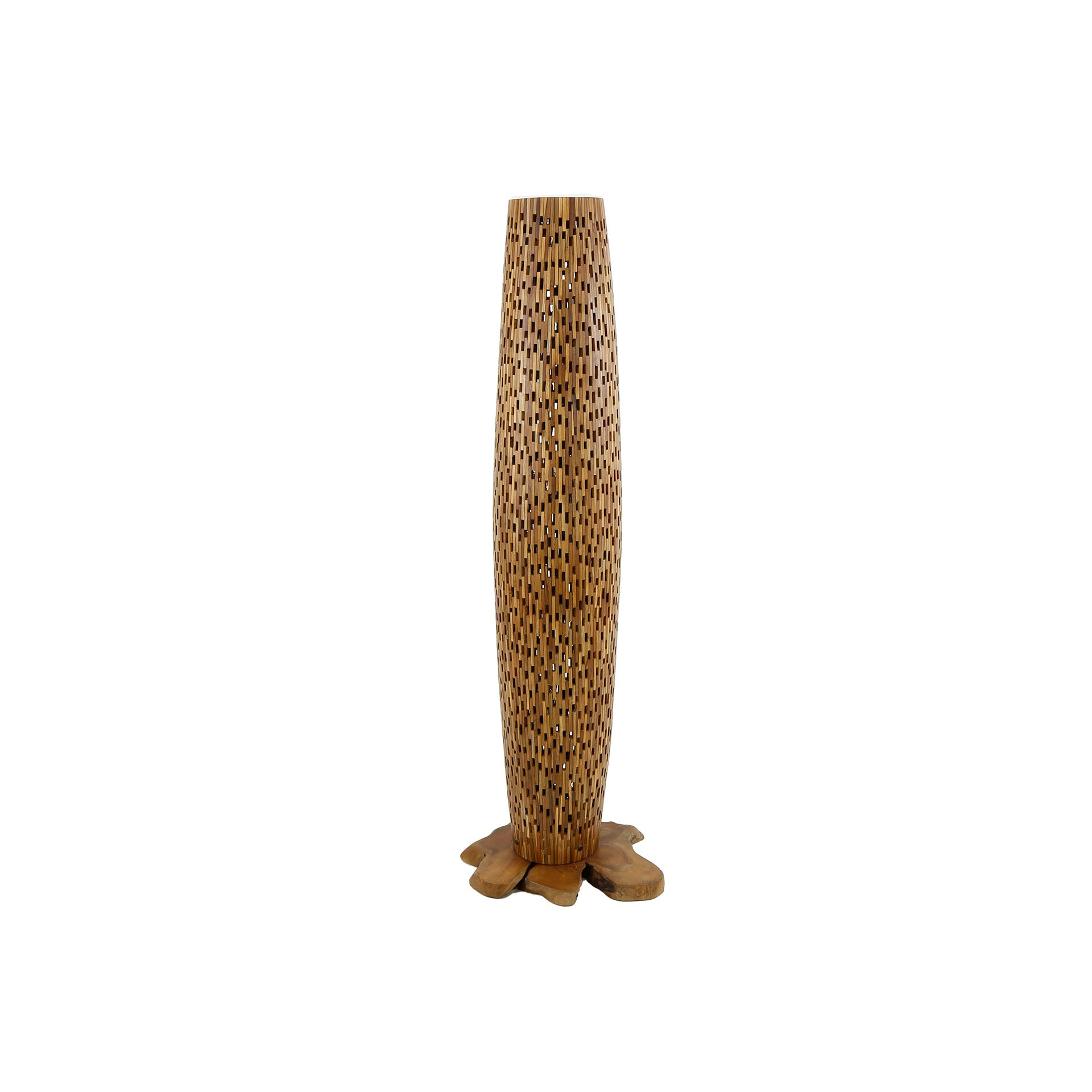 Vloerlamp Bars M 3-lichts / Massief teak – afbeelding 7