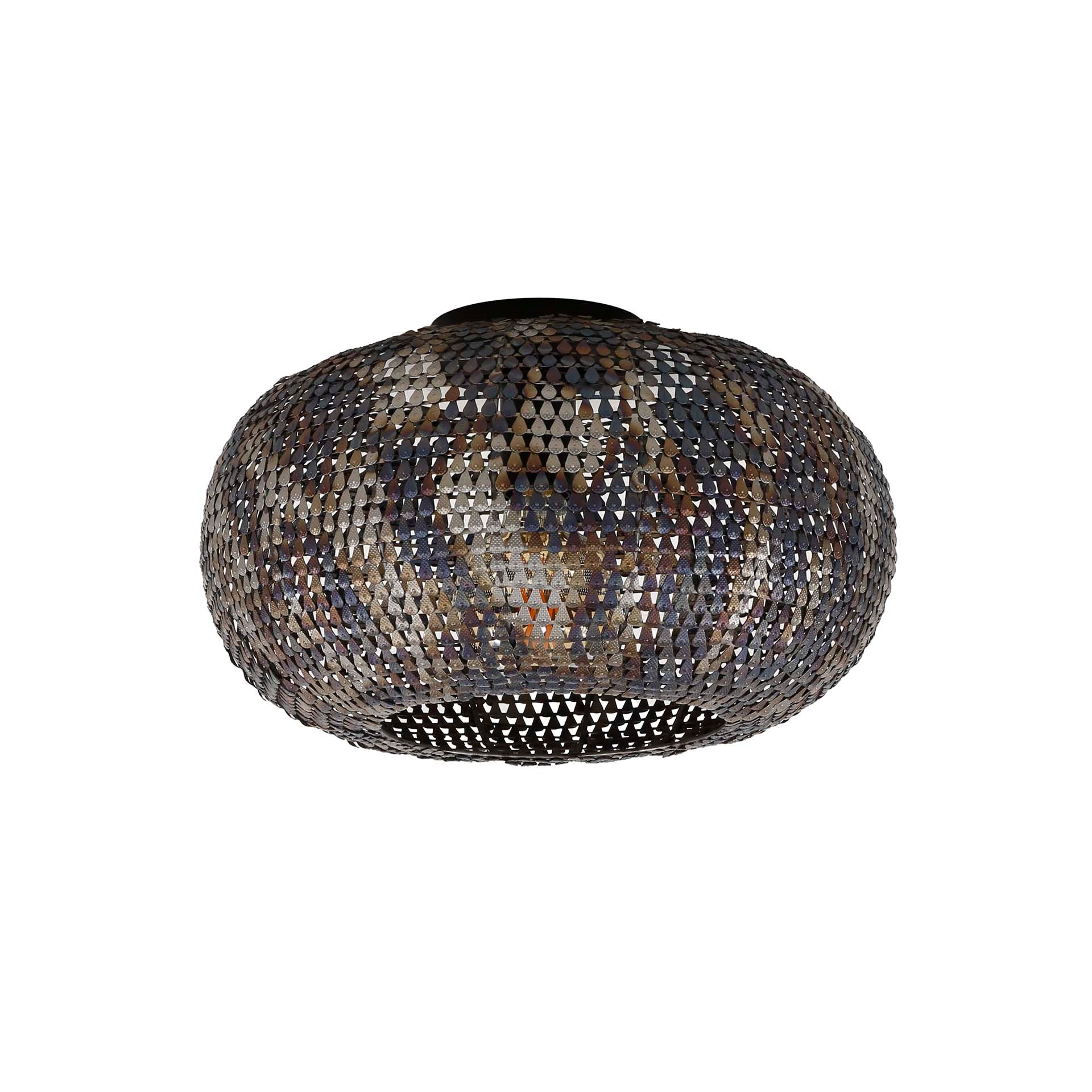 Plafondlamp Armor 1-lichts / Zwart bruin – afbeelding 2