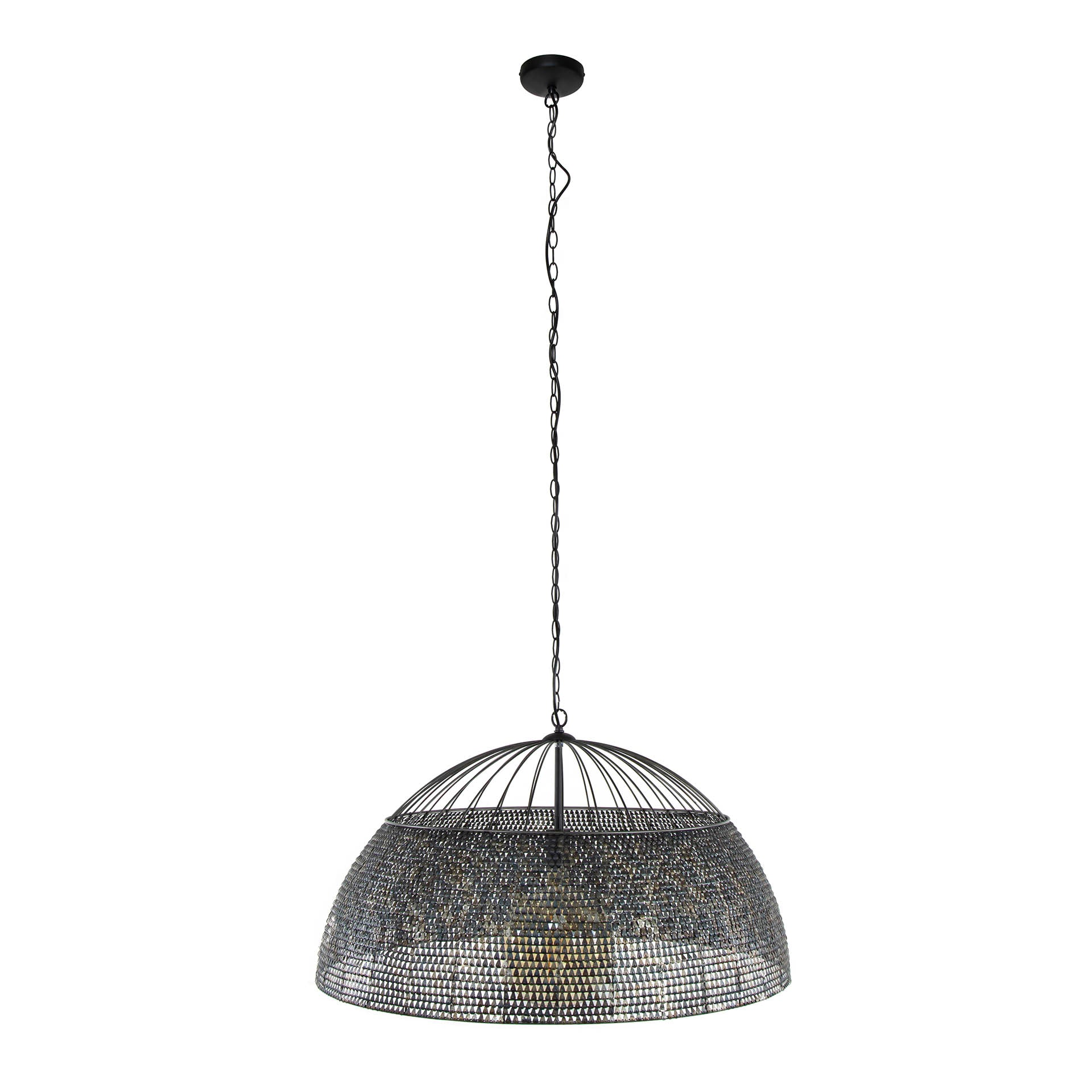 Hanglamp Armor 1-lichts Ø80cm / Zwart bruin – afbeelding 6