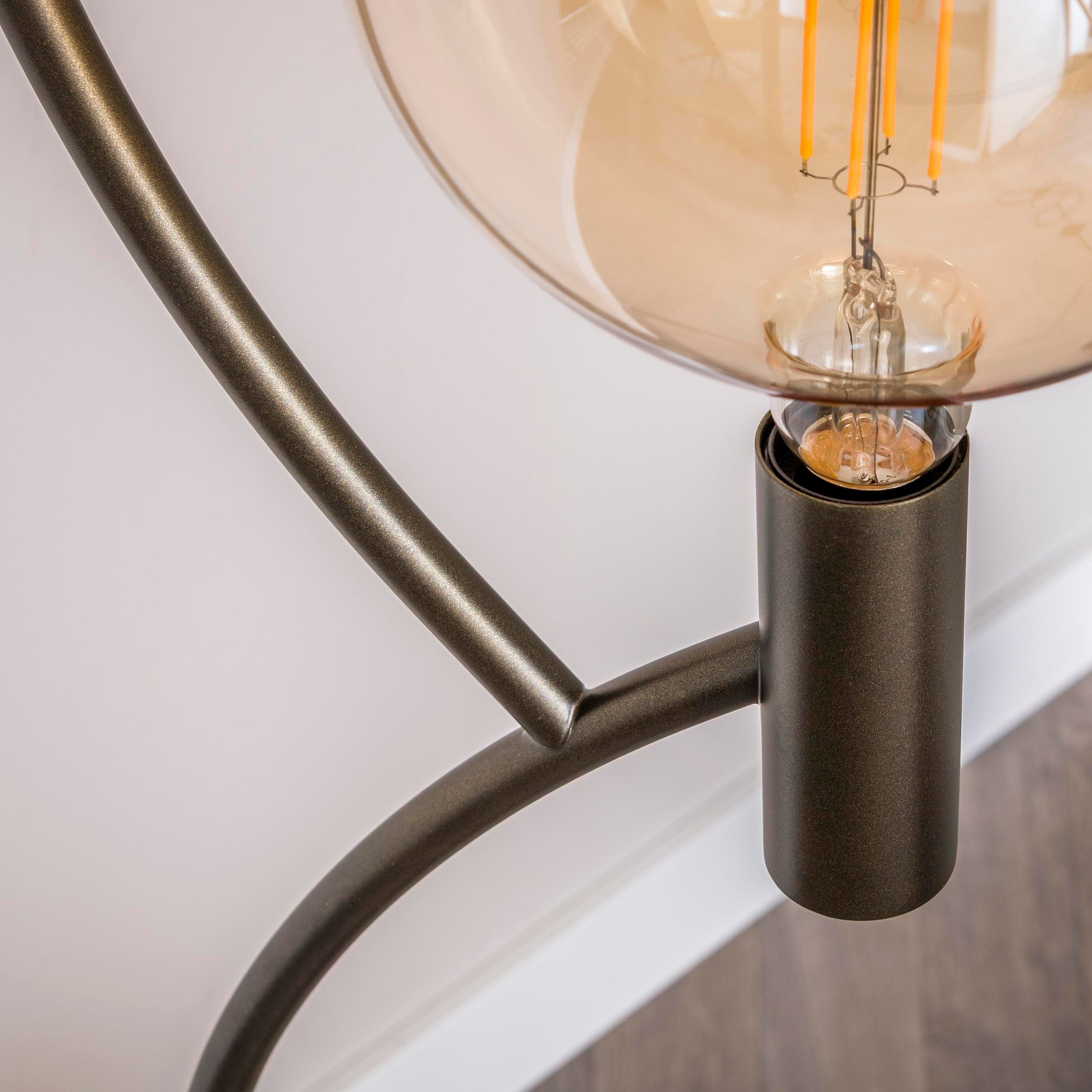 Vloerlamp Arcus 3-lichts / Sienna bruin – afbeelding 3