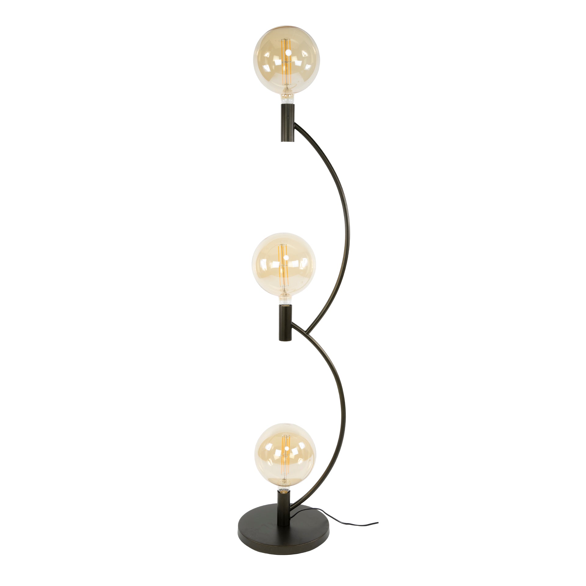 Vloerlamp Arcus 3-lichts / Sienna bruin – afbeelding 4