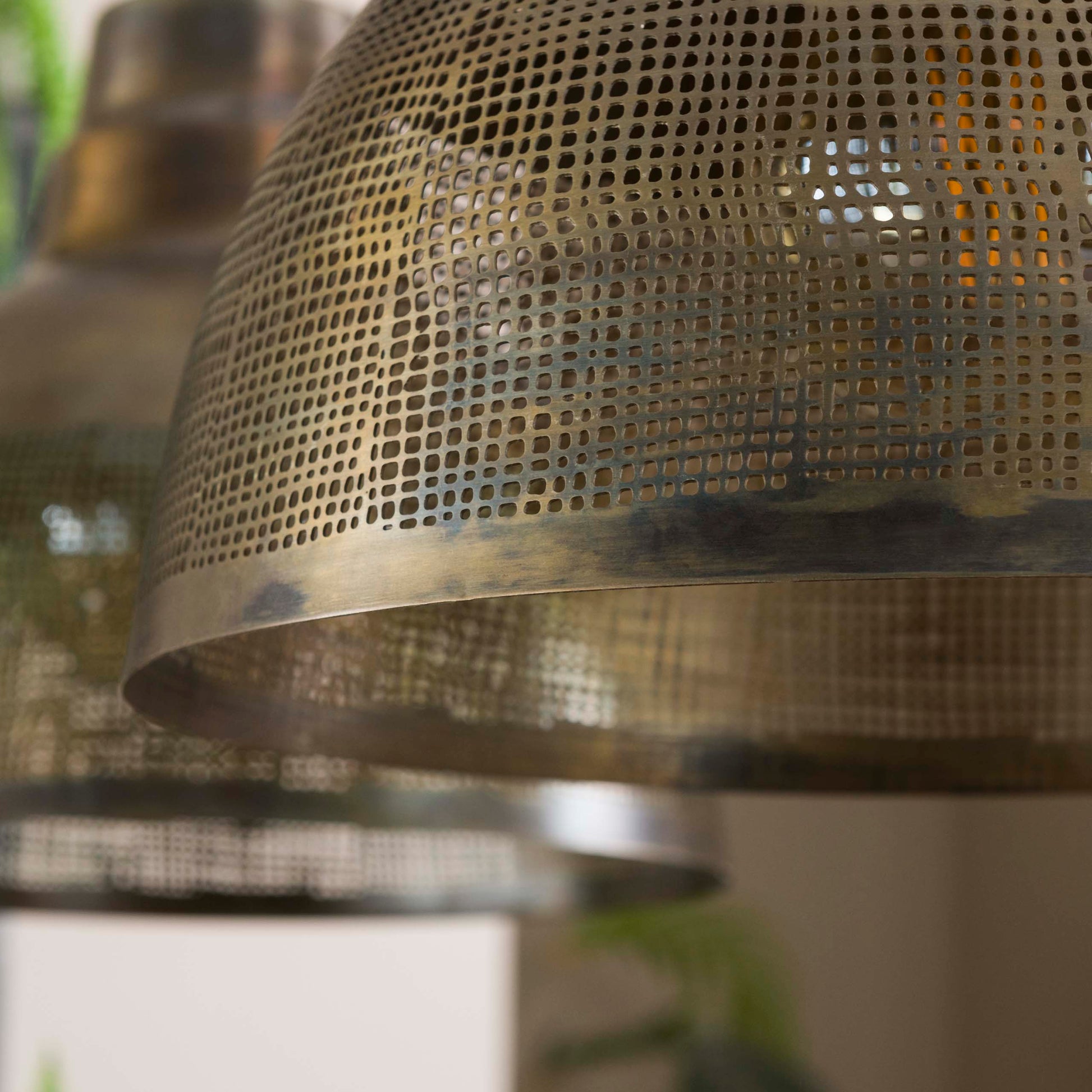 Hanglamp Screen 2-lichts / Antiek brons – afbeelding 4