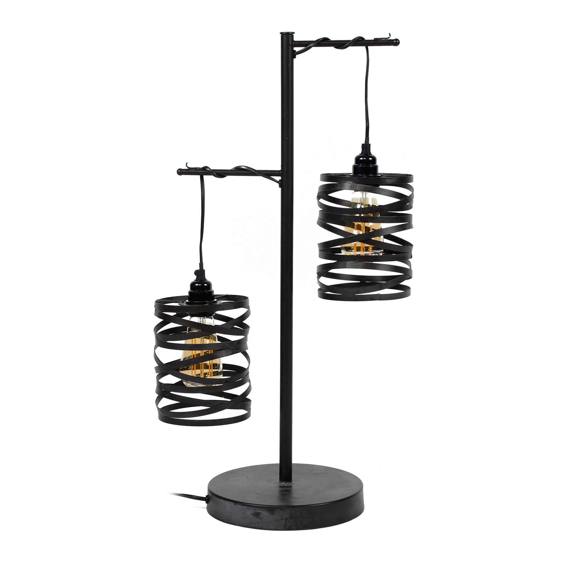Tafellamp Spindle 2-lichts / Slate grey – afbeelding 3
