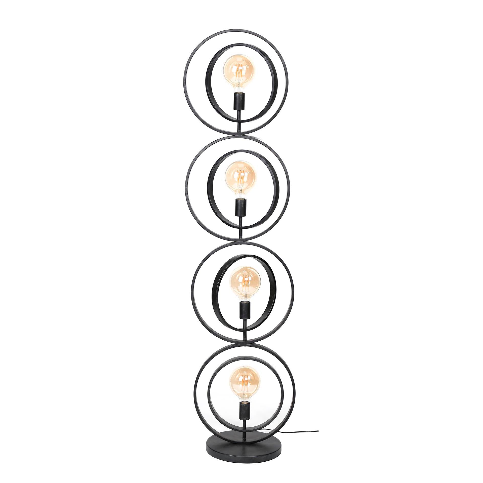 Vloerlamp Turn Around 4-lichts / Charcoal – afbeelding 3